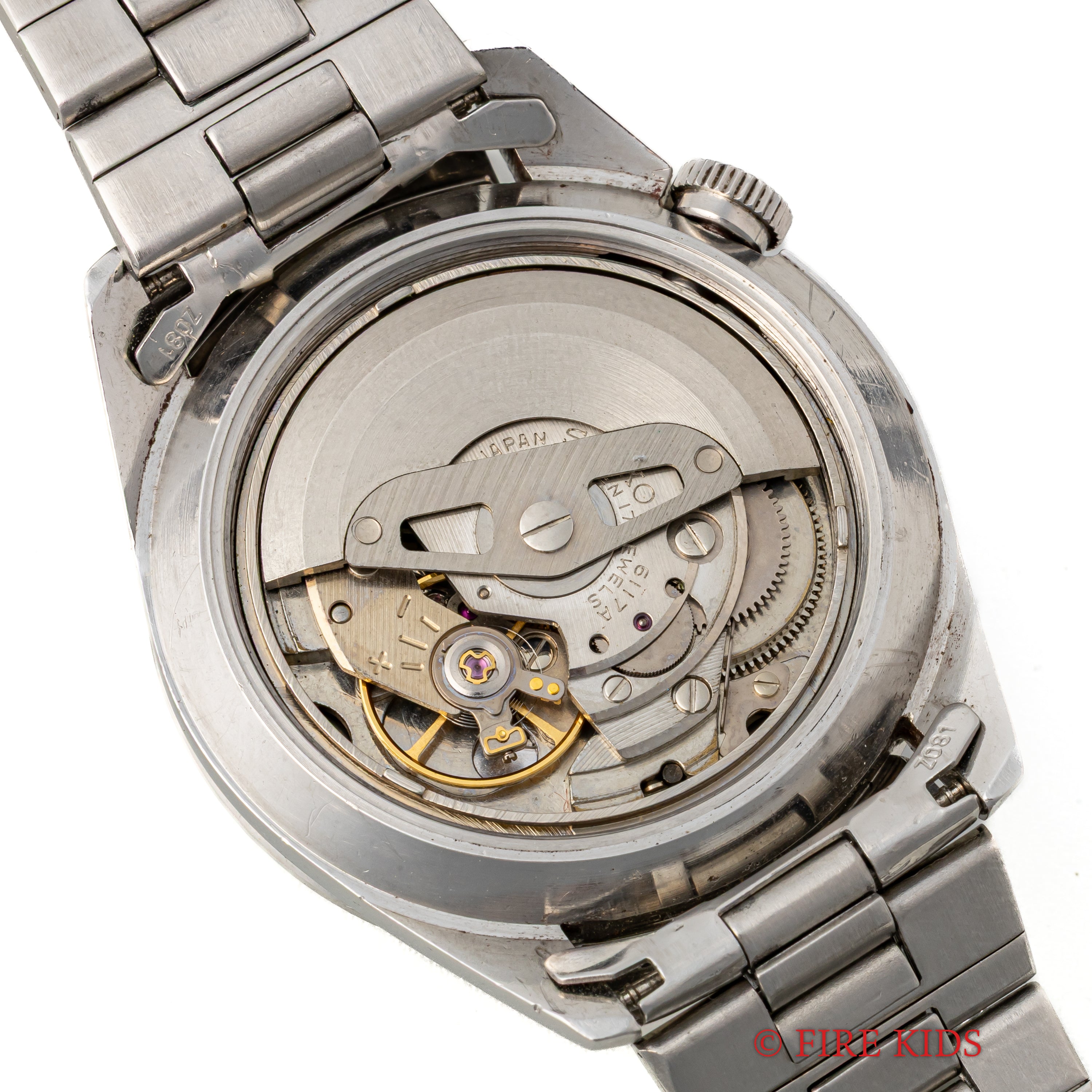 セイコー ワールドタイム セカンドモデル 1969年製 Ref.6117-6010 黒文字盤 純正ステンレスブレス