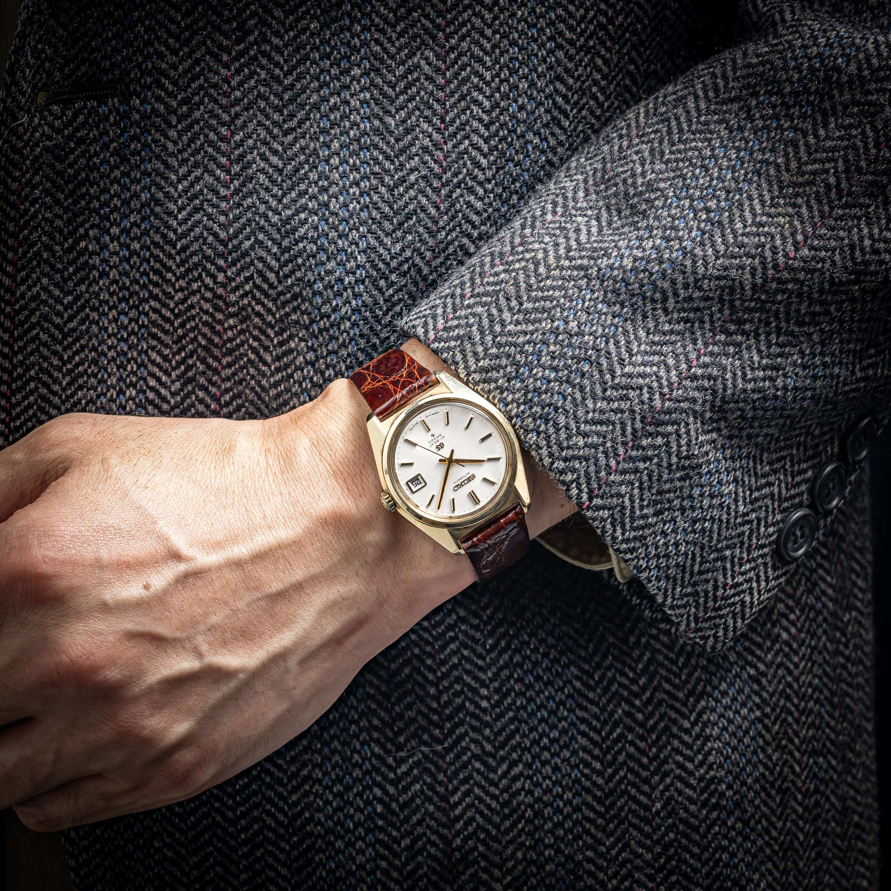 グランドセイコー 1969年製 Ref.6145-8000 CAPゴールドケース 10振動自動巻き 36000 61GS