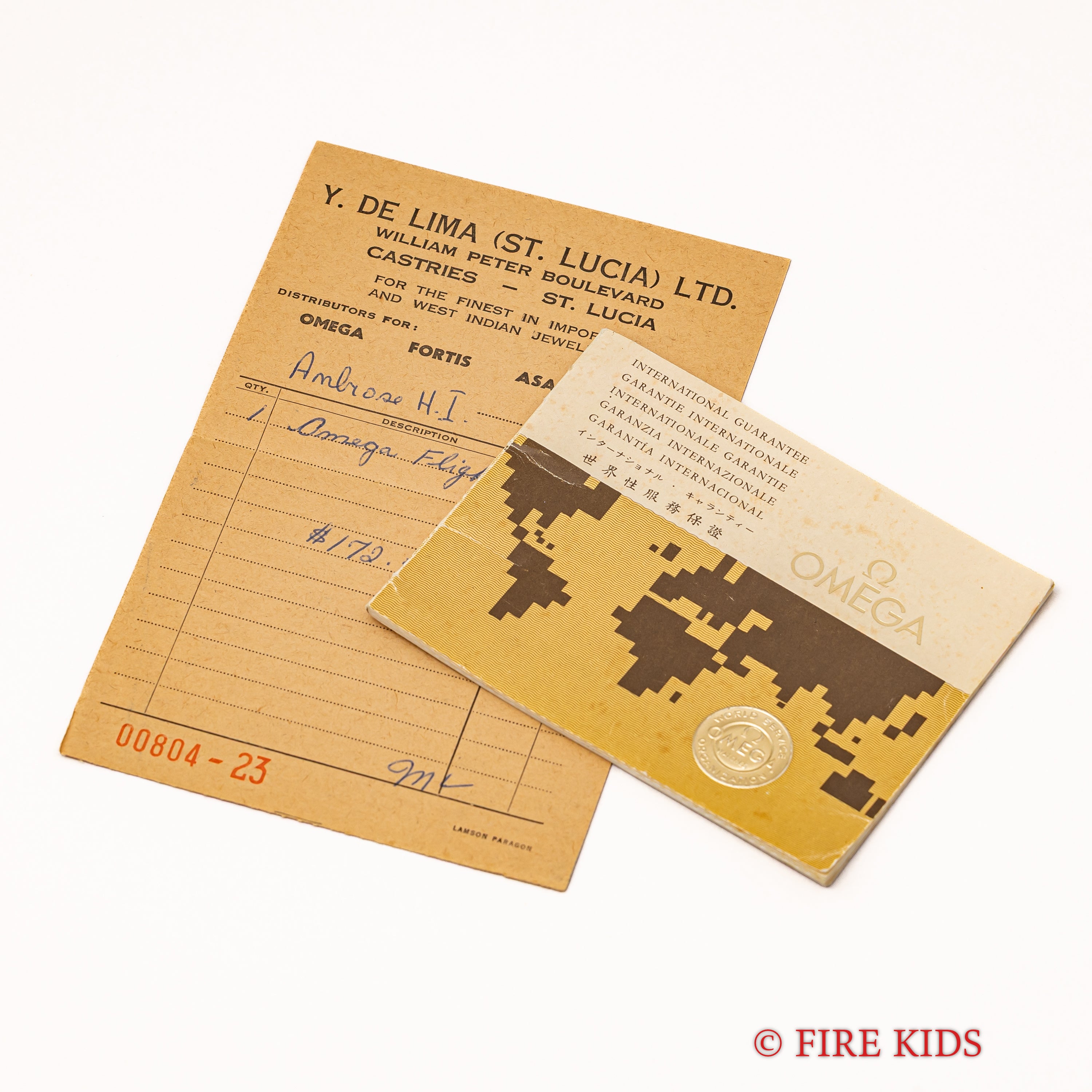 オメガ フライトマスター前期イエロー針 1971年製 Ref.145.013 手巻き Cal. 910 1972年販売ギャランティ付き