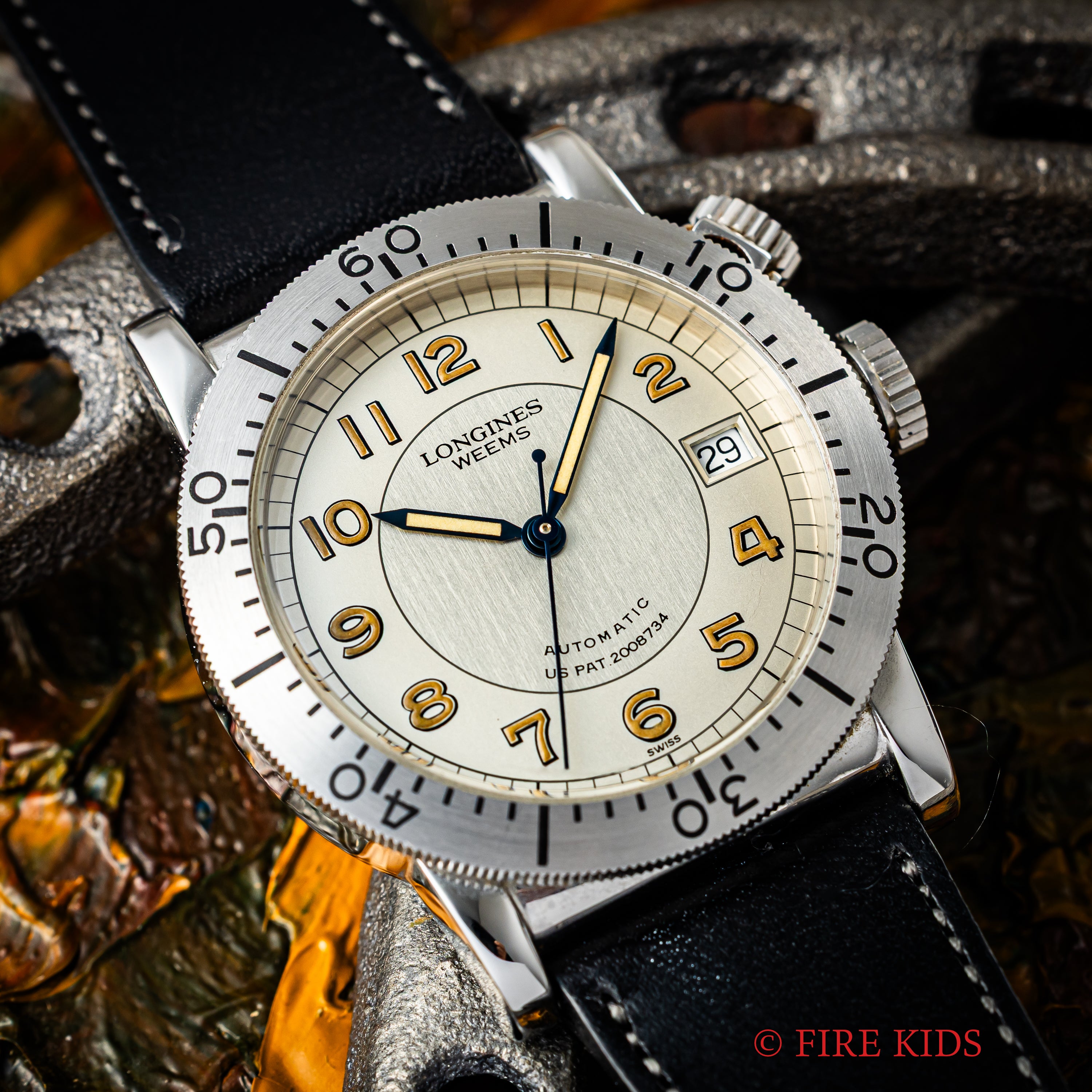 ロンジン ウィームス 1995年製 パイロットウオッチ 復刻限定3000本 自動巻き ギャラ付き