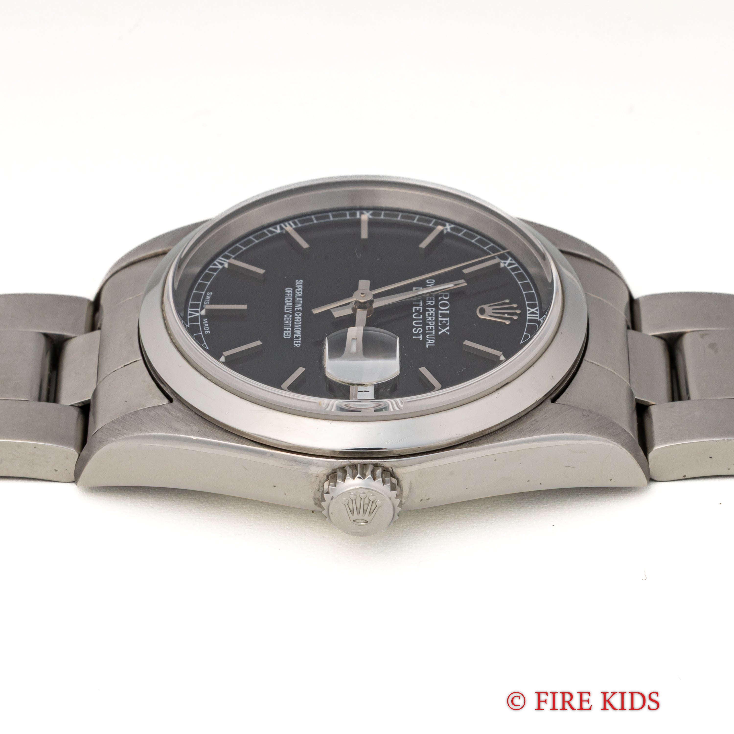 ロレックス デイトジャスト36 2001年製 Ref.16200 ブラックダイヤル ギャラ付