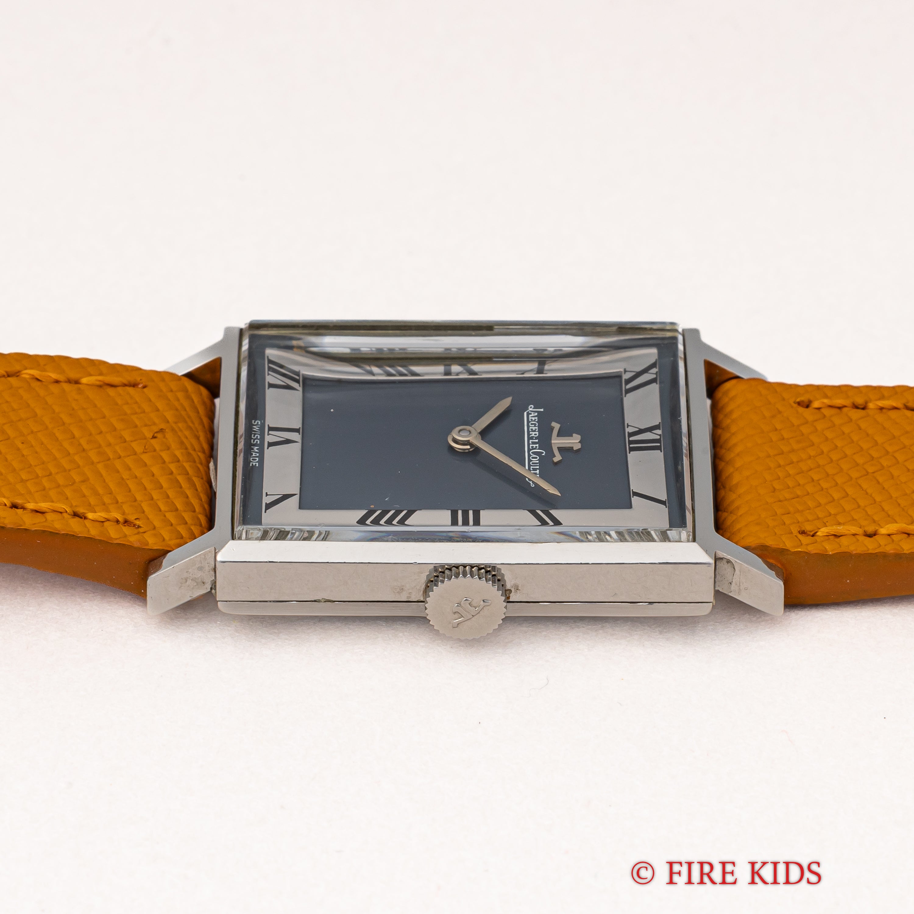 ジャガールクルト レクタンギュラー ローマンダイヤル 1970年代 純正尾錠付き