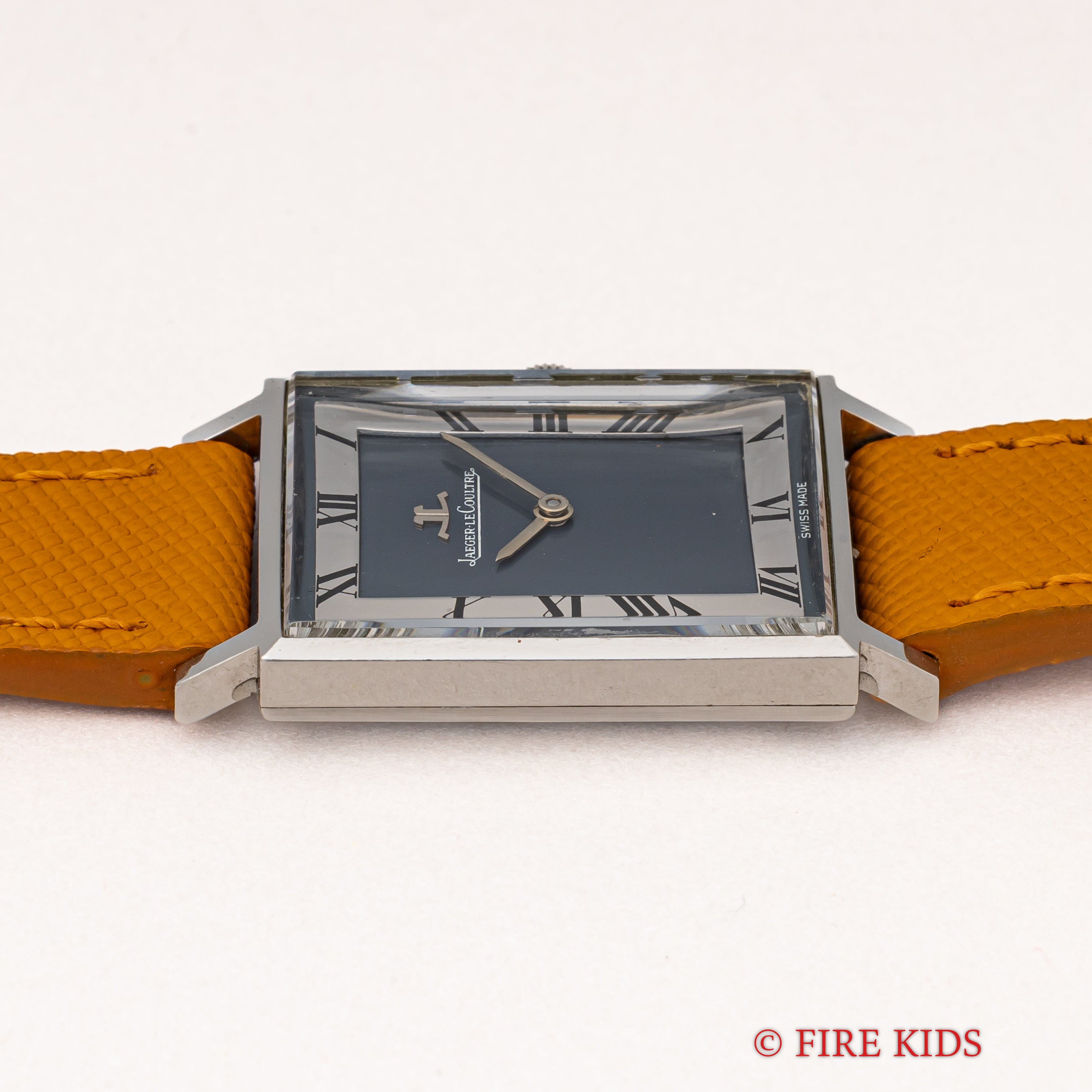 ジャガールクルト レクタンギュラー ローマンダイヤル 1970年代 純正尾錠付き