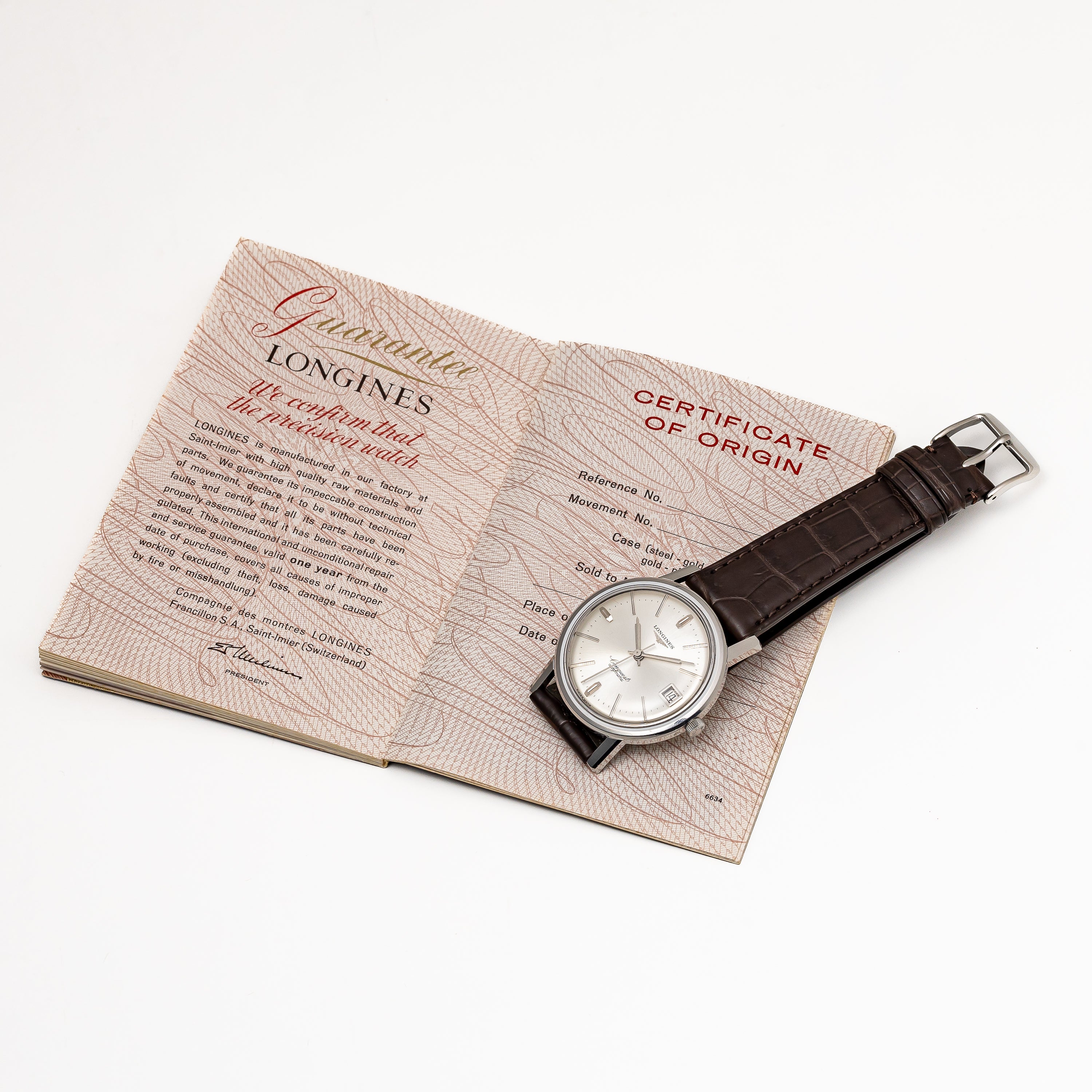 LONGINES コンクエスト 1966年製 箱、ギャラ付 Cal.291 自動巻き