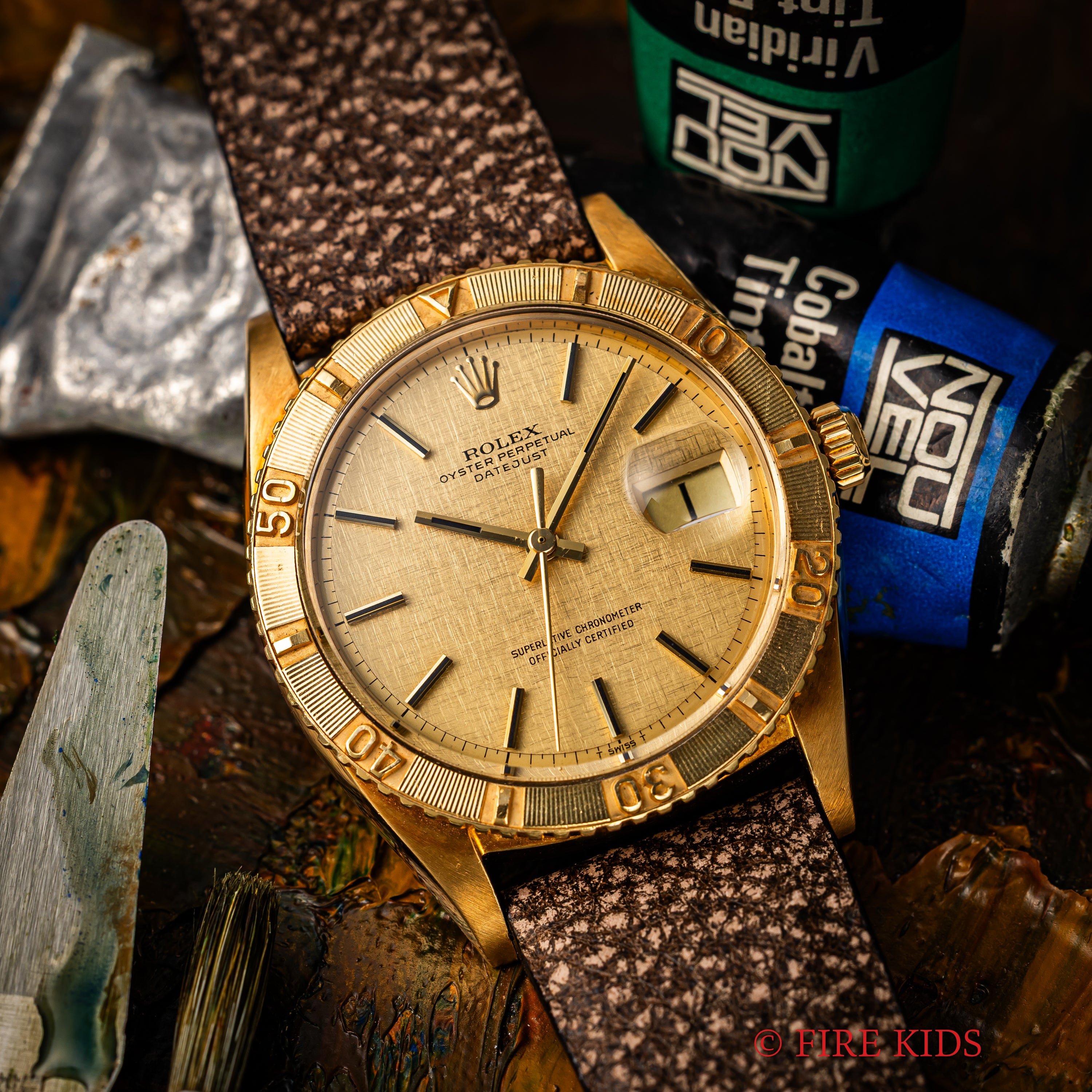 ロレックス 18金無垢サンダーバード 1969年製 Ref.1625 夜光無し