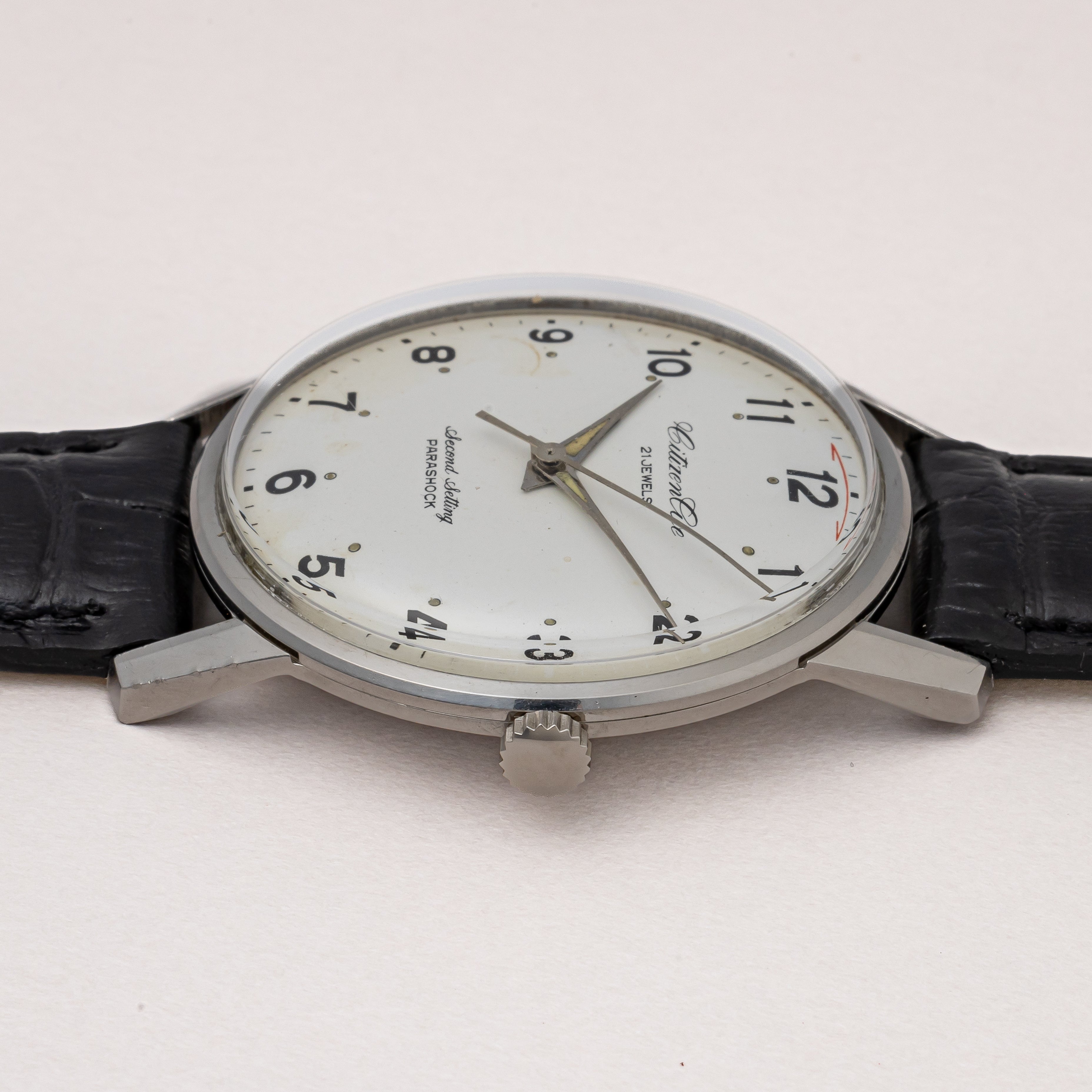 シチズンエース 国鉄 1966年製/昭和41年製 米鉄 手巻き 鉄道時計 秒針規制機能付き