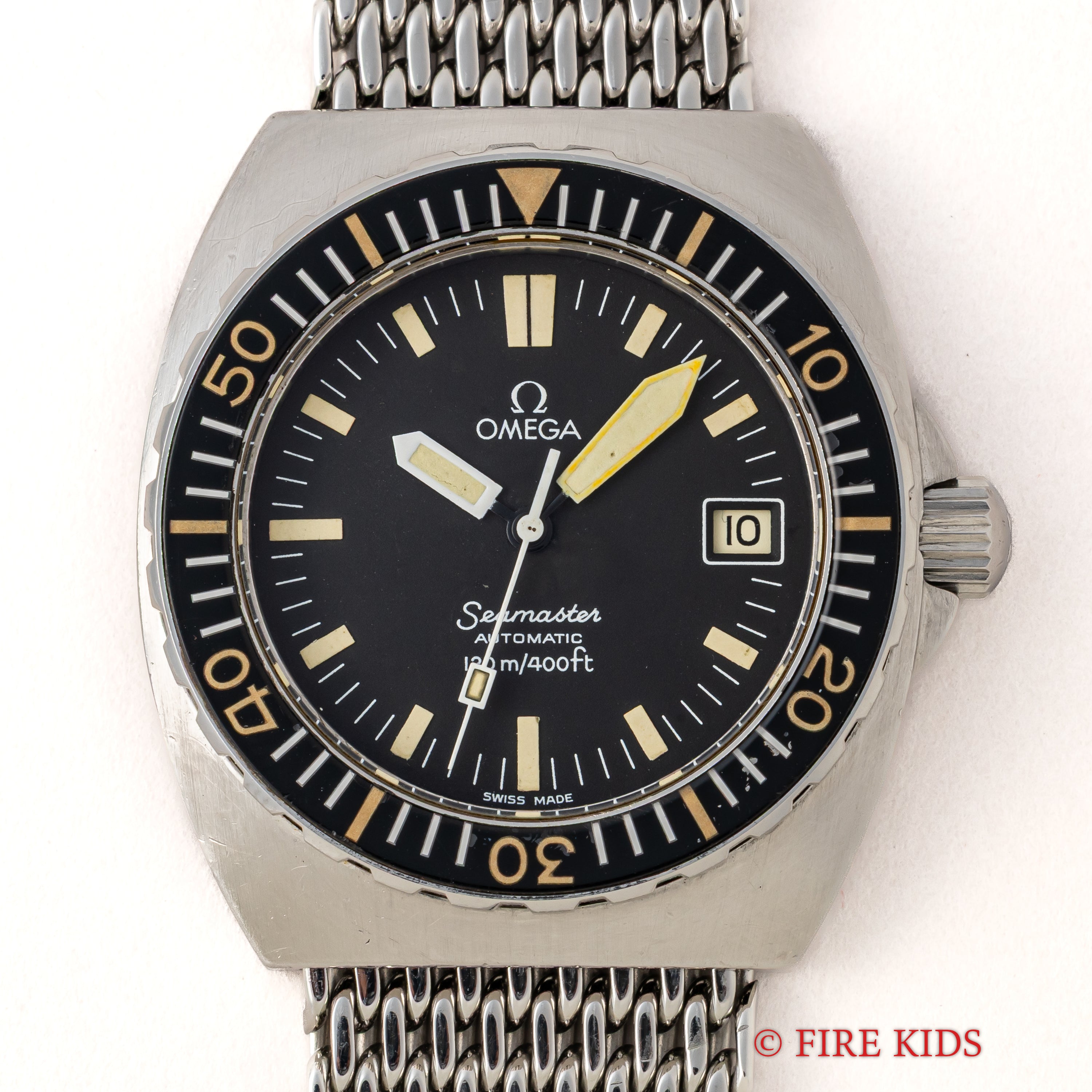 オメガ 1979年製 シーマスター120 ベビープロプロフ Ref.166.0250 純正メッシュブレス