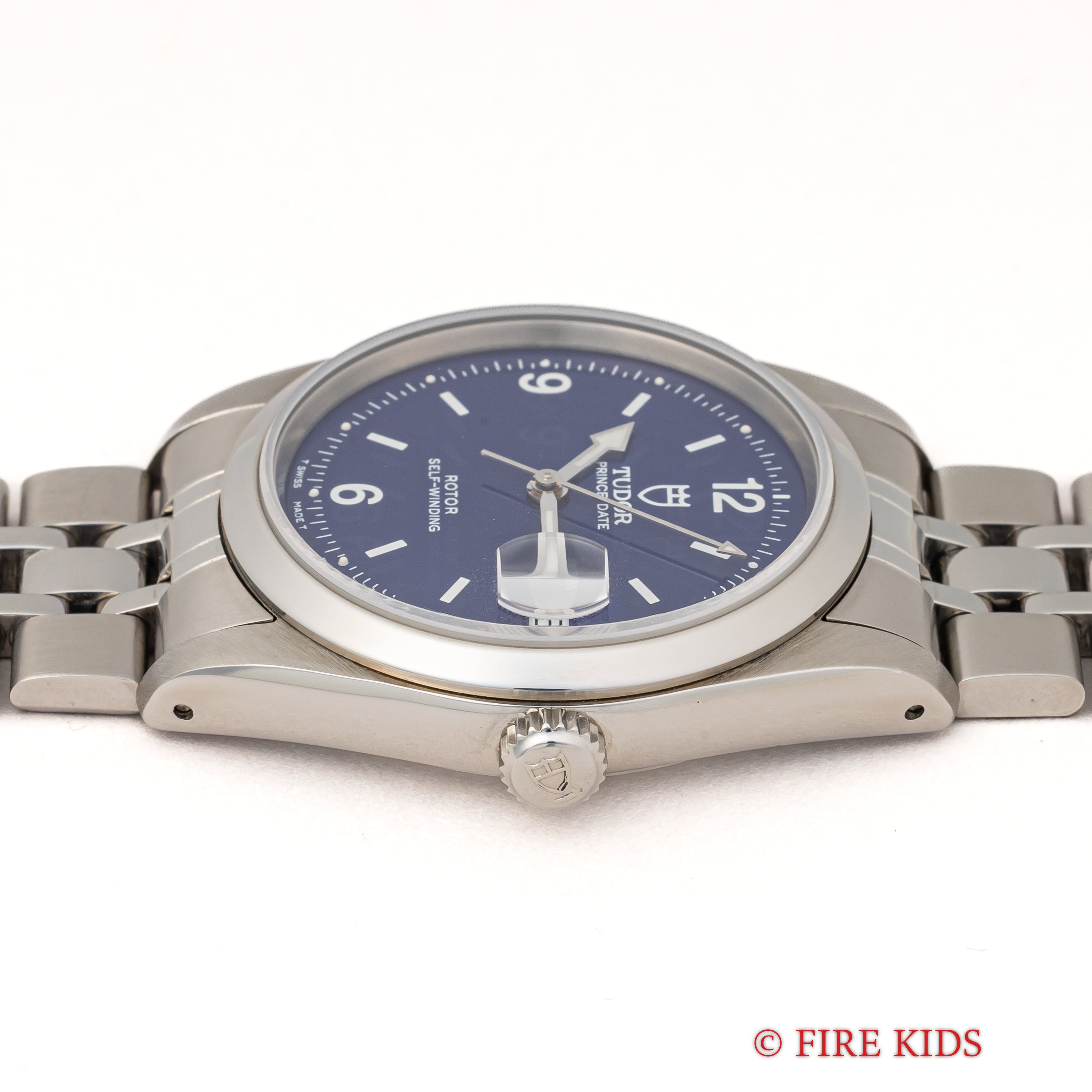 チューダー プリンスデイト 1997年製 ダークブルーダイヤル 純正ステンレスブレス ギャラ付き