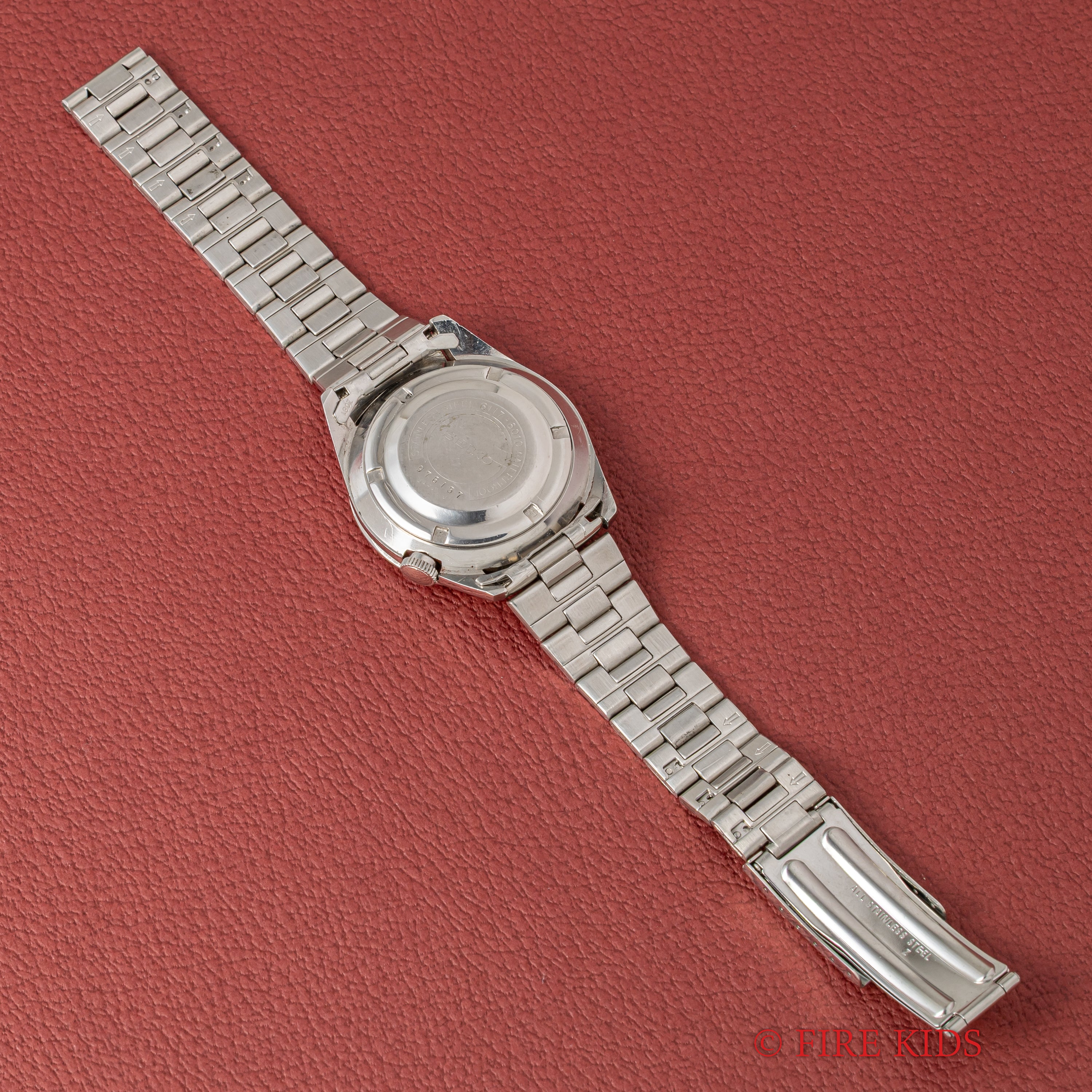 セイコー ワールドタイム セカンドモデル 1969年製 Ref.6117-6010 黒文字盤 純正ステンレスブレス