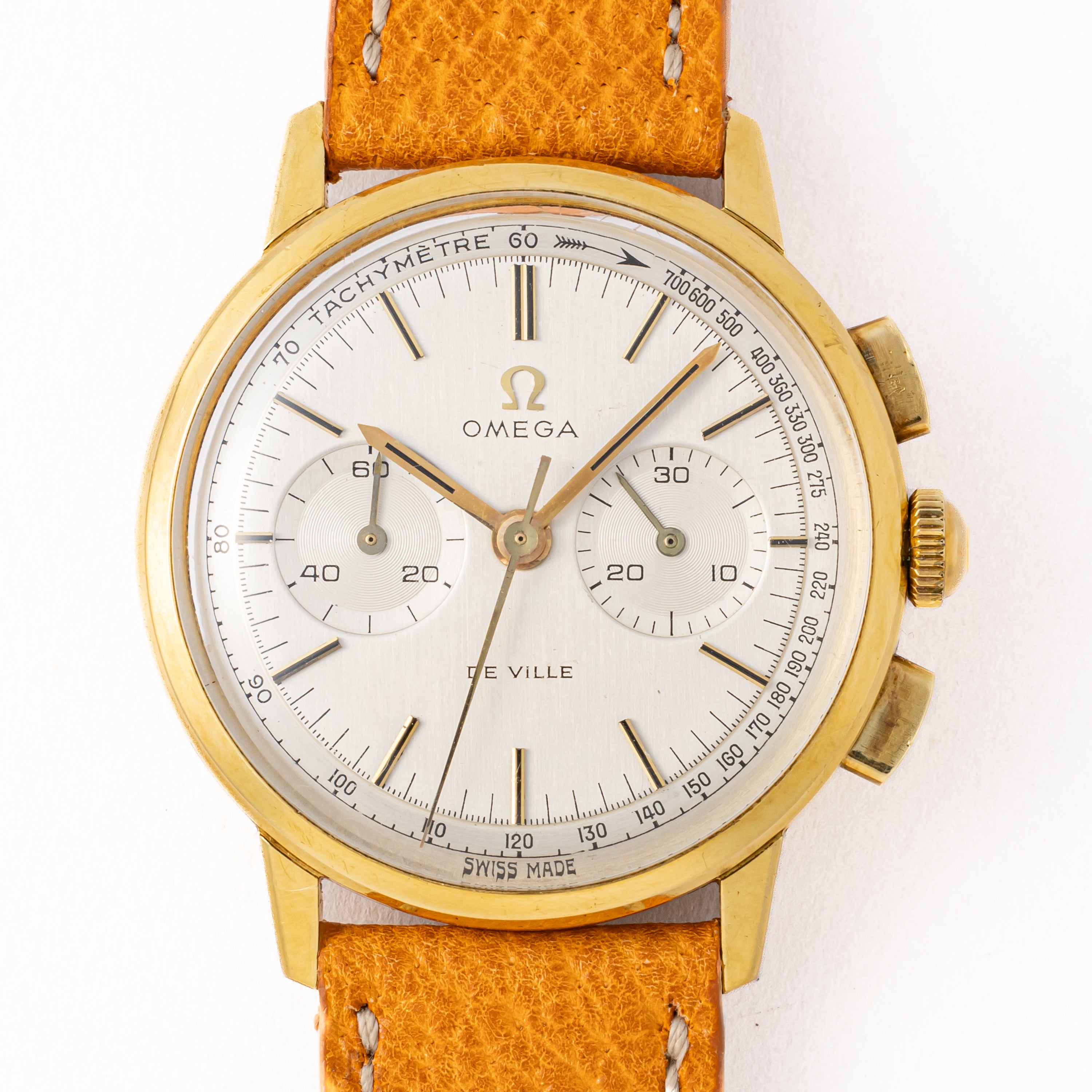 オメガ デ・ヴィル クロノグラフ 手巻き 18金無垢 1968年製 Ref.141.009.67 Cal.320