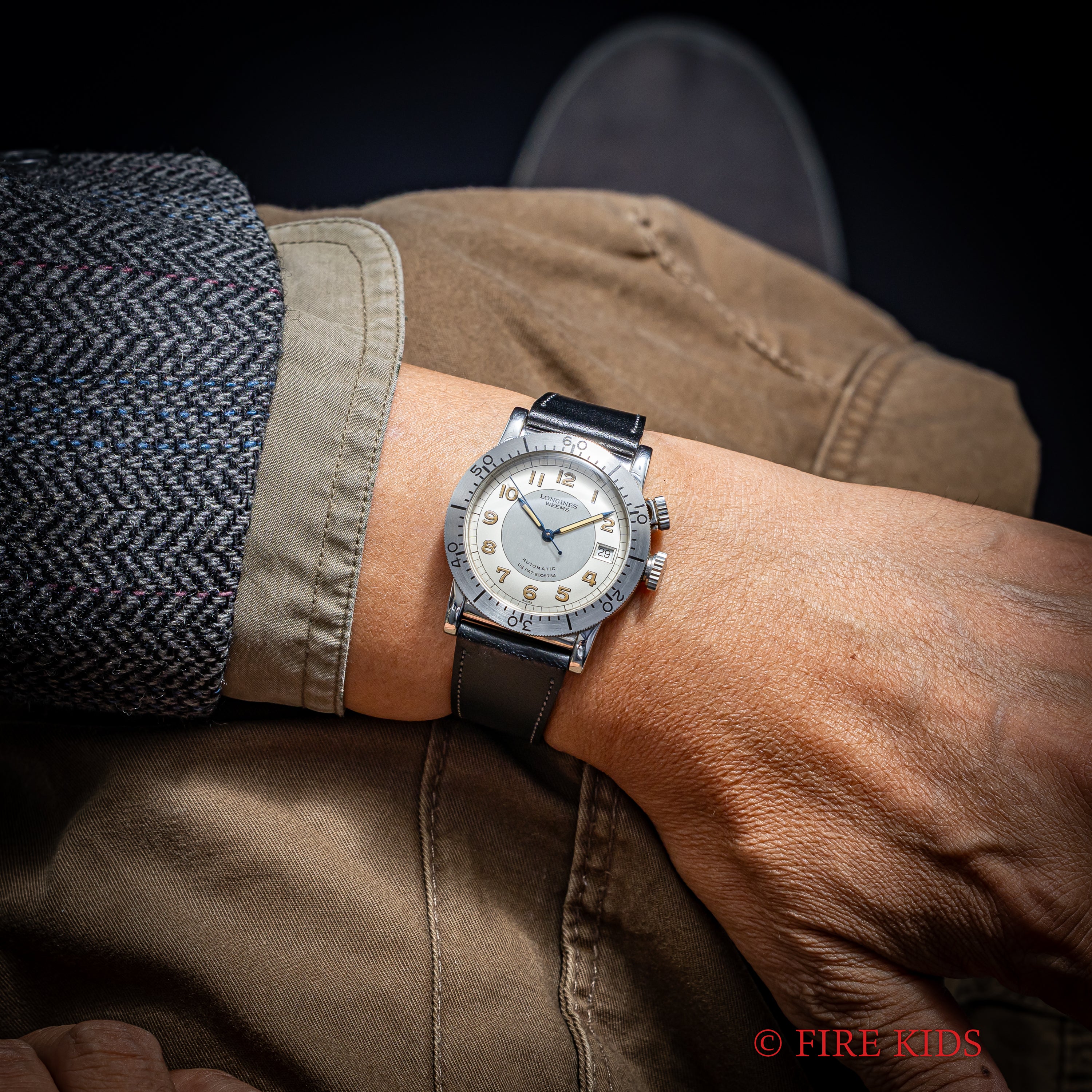 ロンジン ウィームス 1995年製 パイロットウオッチ 復刻限定3000本 自動巻き ギャラ付き