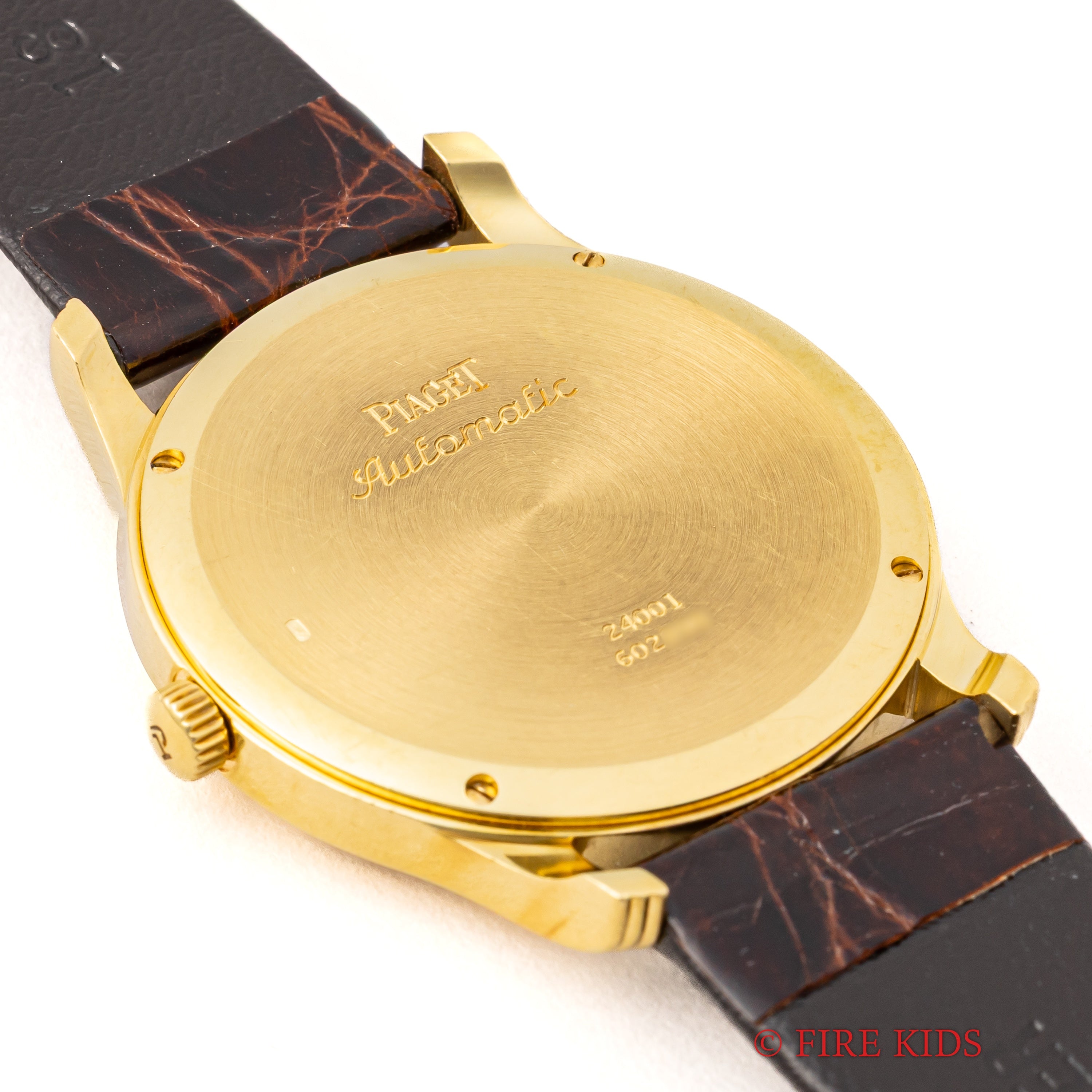 ピアジェ ポロ 18金無垢イエローゴールド 1980年代製 自動巻 Cal.P951 ホワイトローマンダイヤル