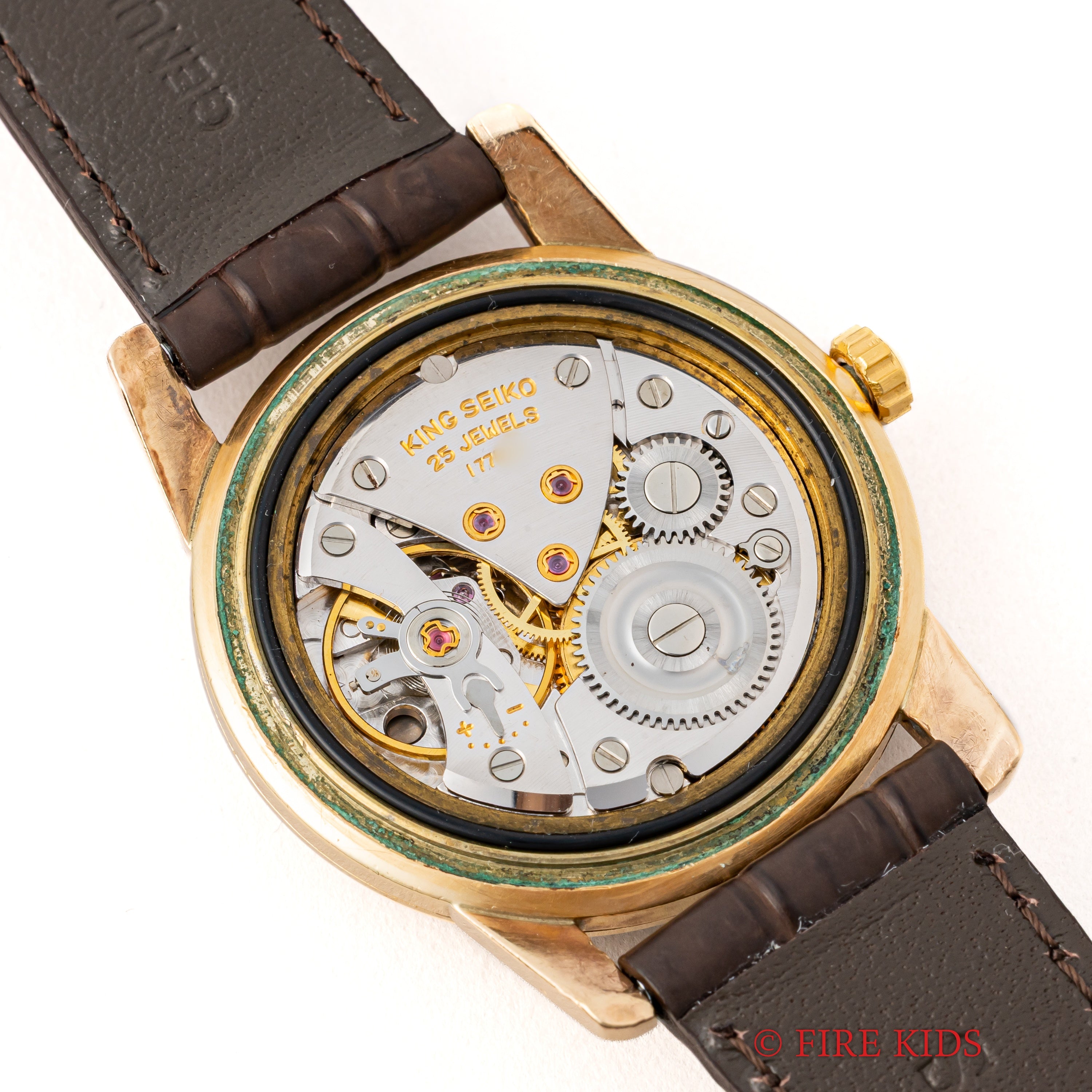 キングセイコー ファーストモデル 1963年製 ADダイヤル Ref.15034 KS 盾メダリオン 14金張り