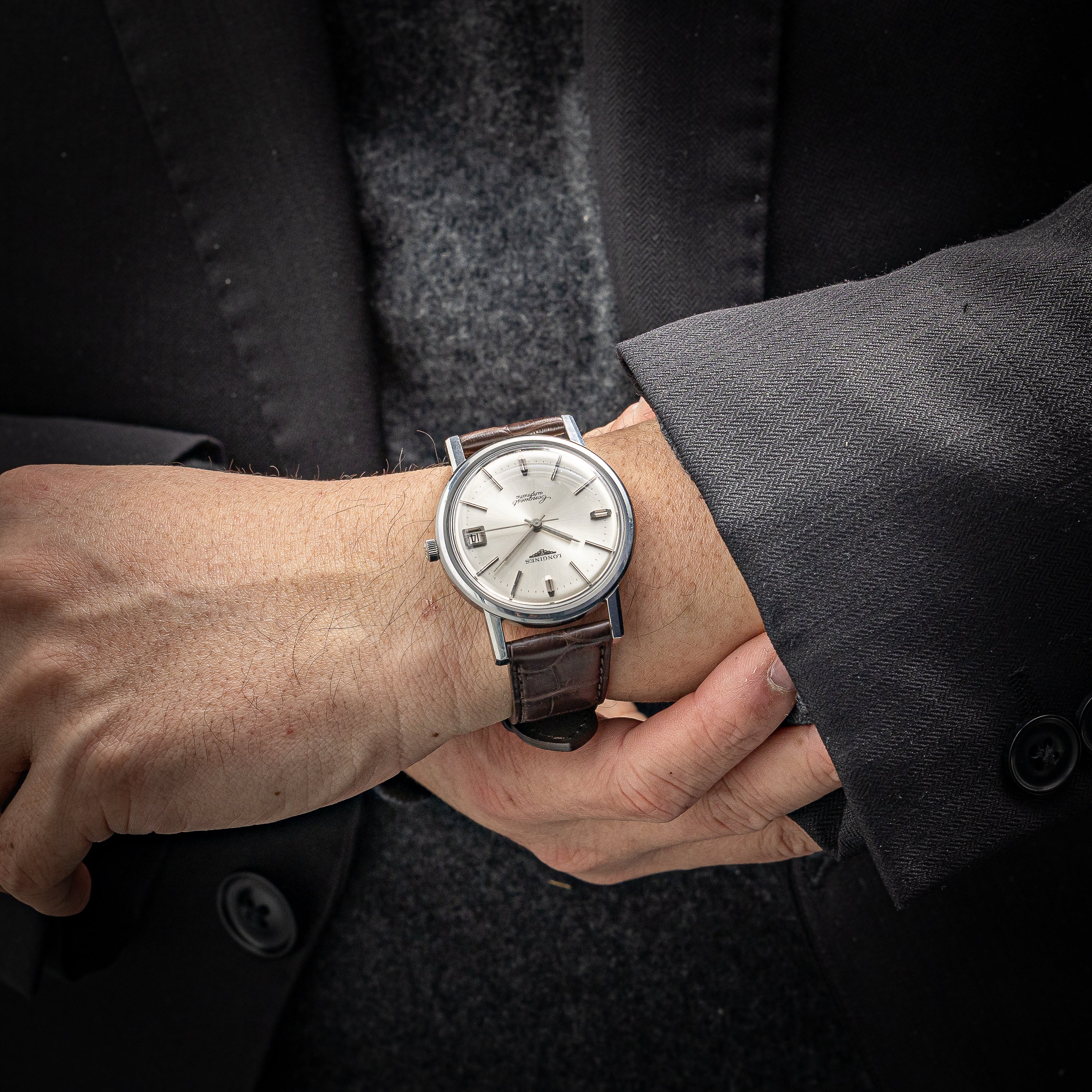 LONGINES コンクエスト 1966年製 箱、ギャラ付 Cal.291 自動巻き