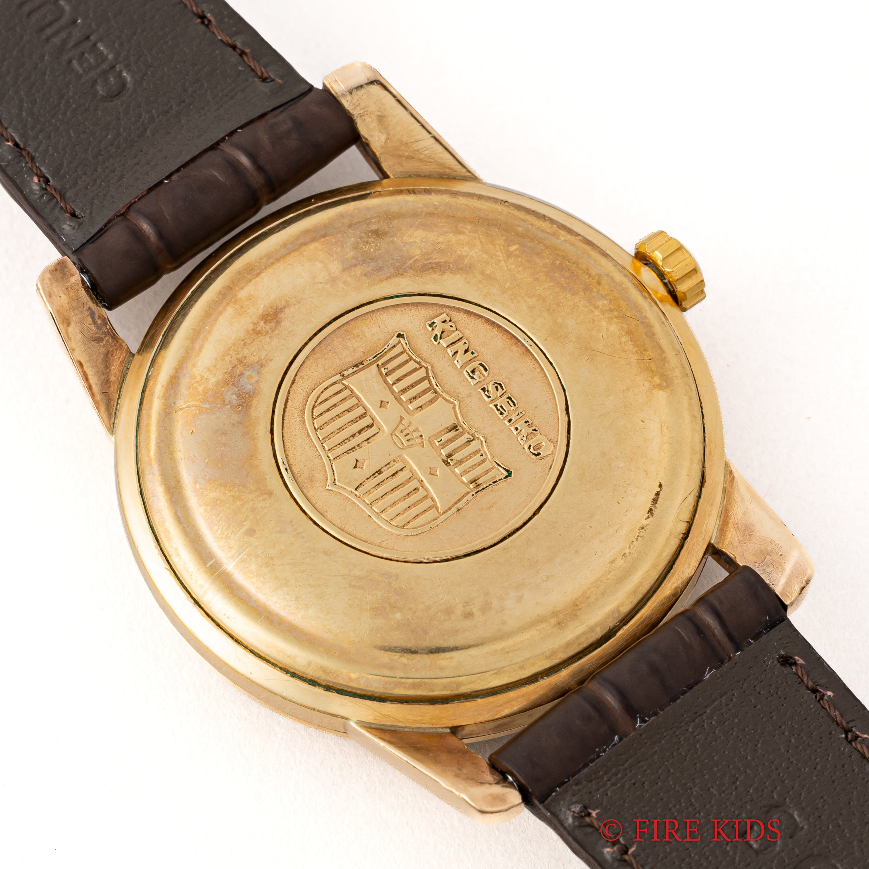 キングセイコー ファーストモデル 1963年製 ADダイヤル Ref.15034 KS 盾メダリオン 14金張り