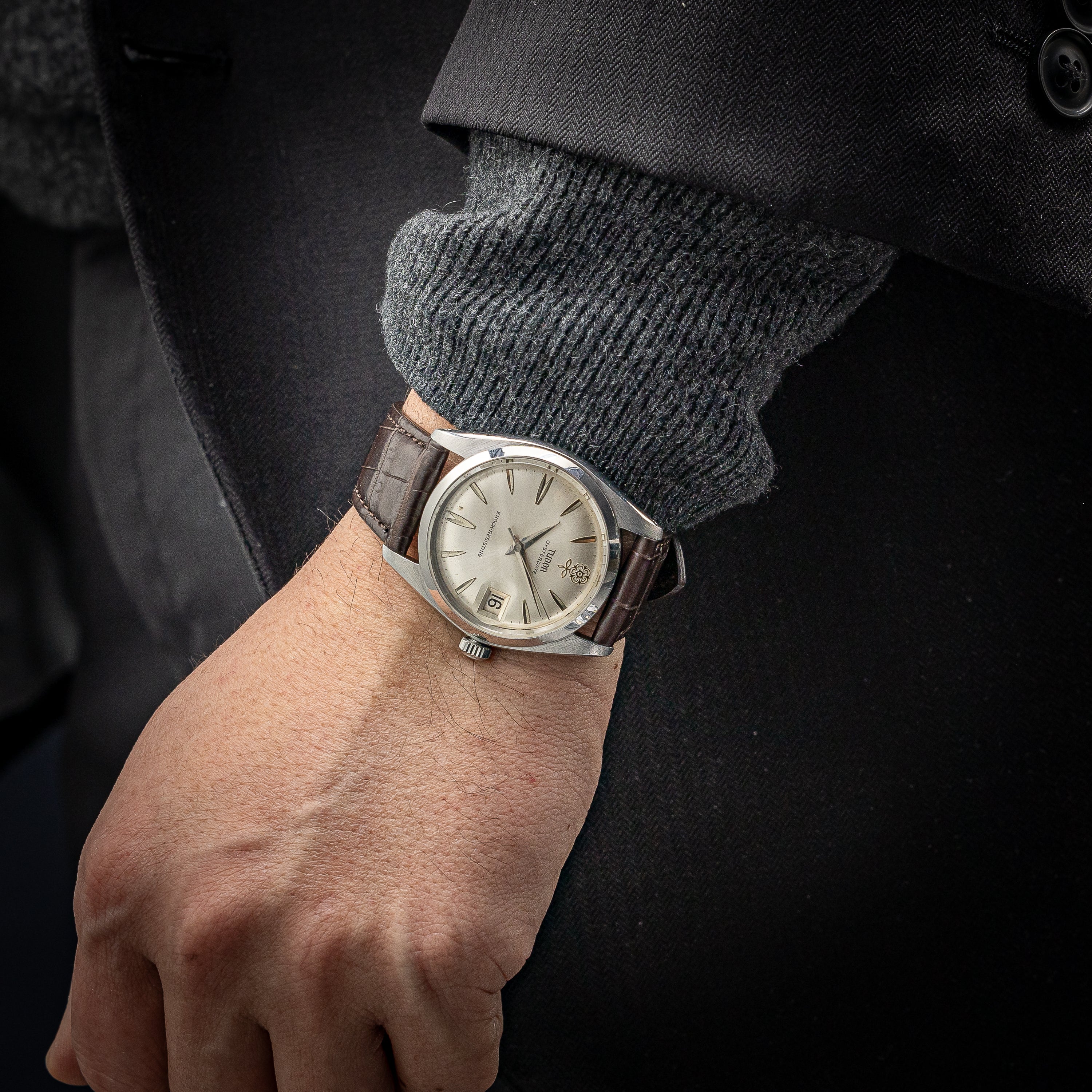 TUDOR デカバラ オイスターデイト Ref.7962 1962年製 オリジナルシルバーダイヤル 手巻き