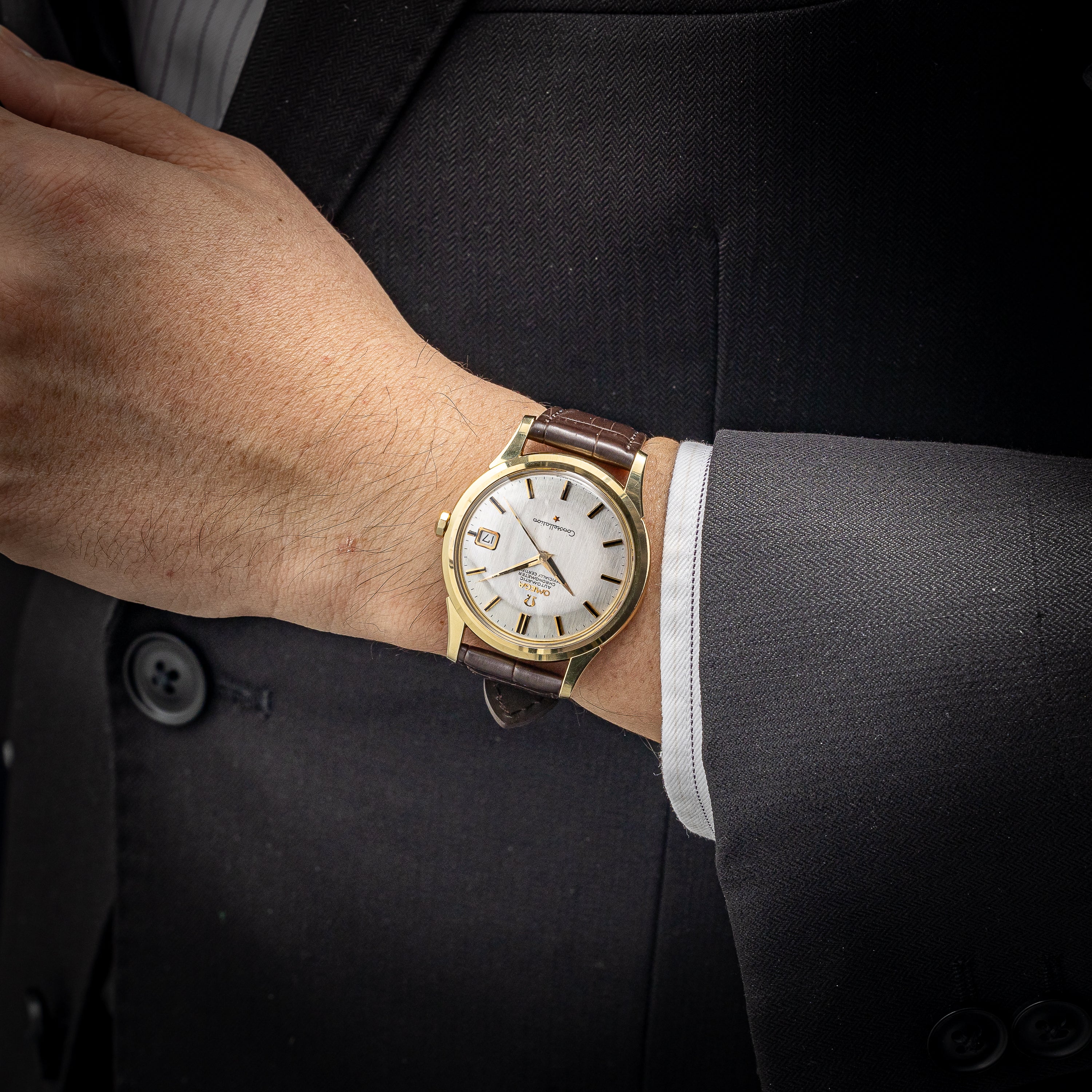 OMEGA コンステレーション 1963年製 トップゴールド 37㎜ビッグケース クロノメーター自動巻き