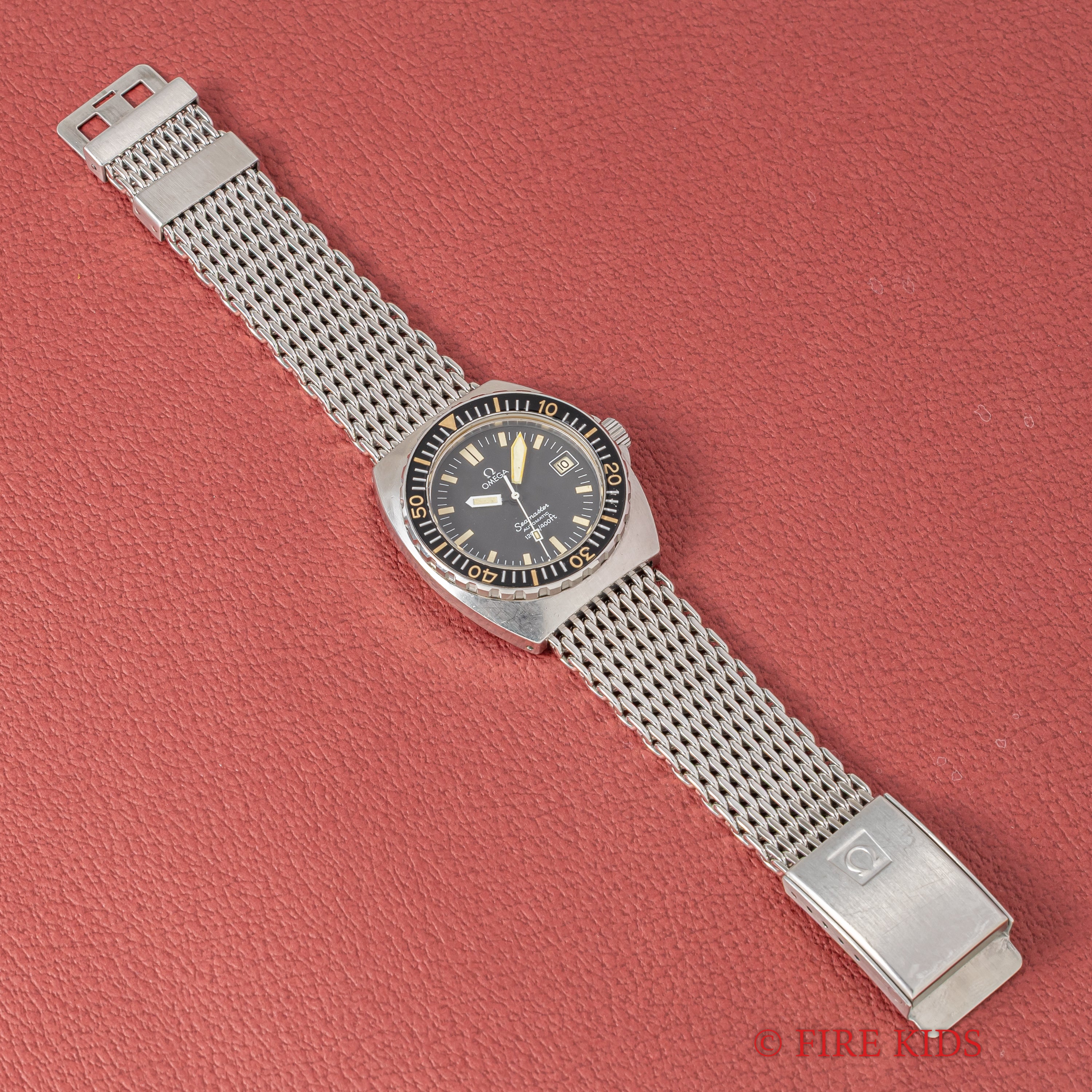 オメガ 1979年製 シーマスター120 ベビープロプロフ Ref.166.0250 純正メッシュブレス