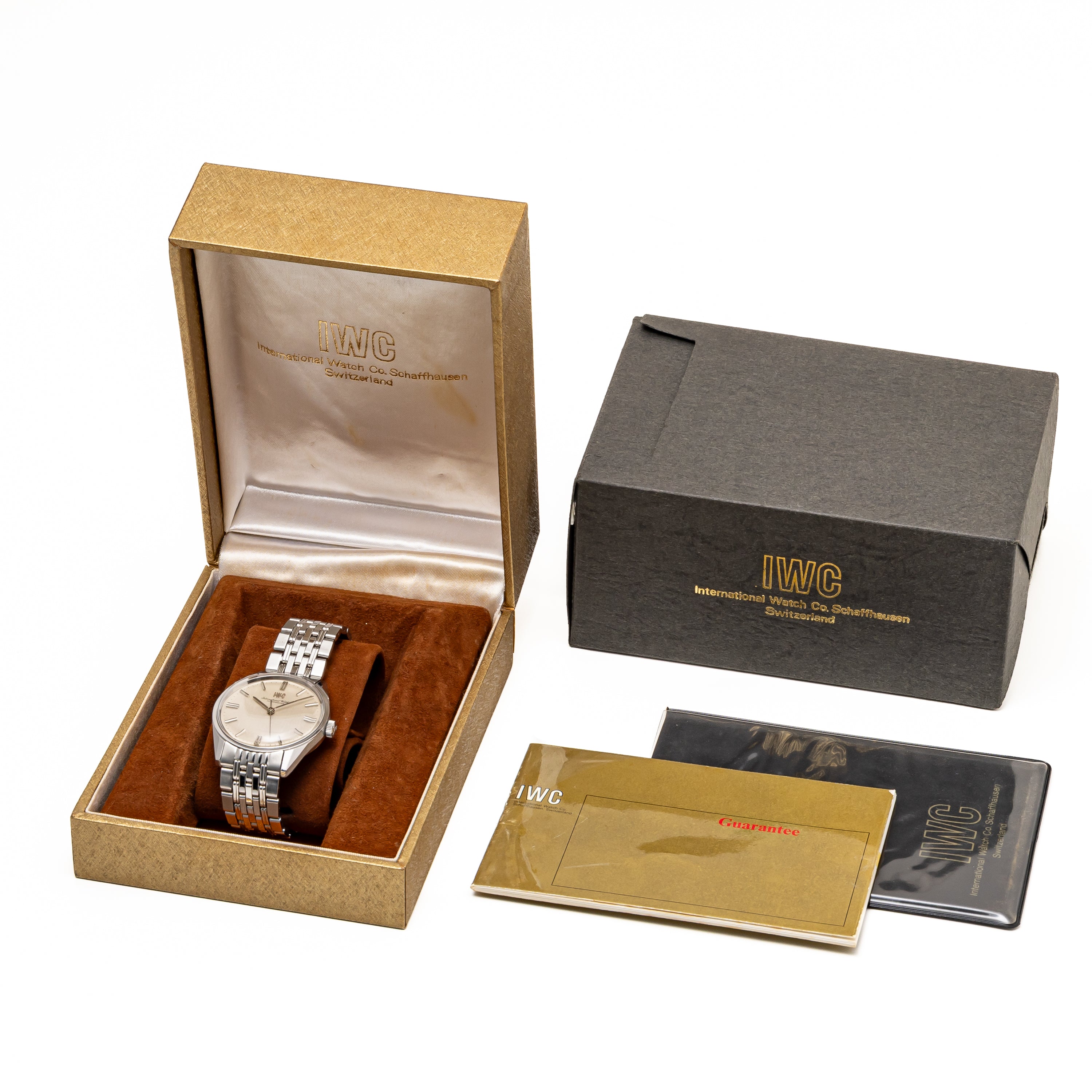 IWC ラウンド 1970年製(昭和45年製) Cal.89 手巻き 箱ギャラ R810 純正ブレス