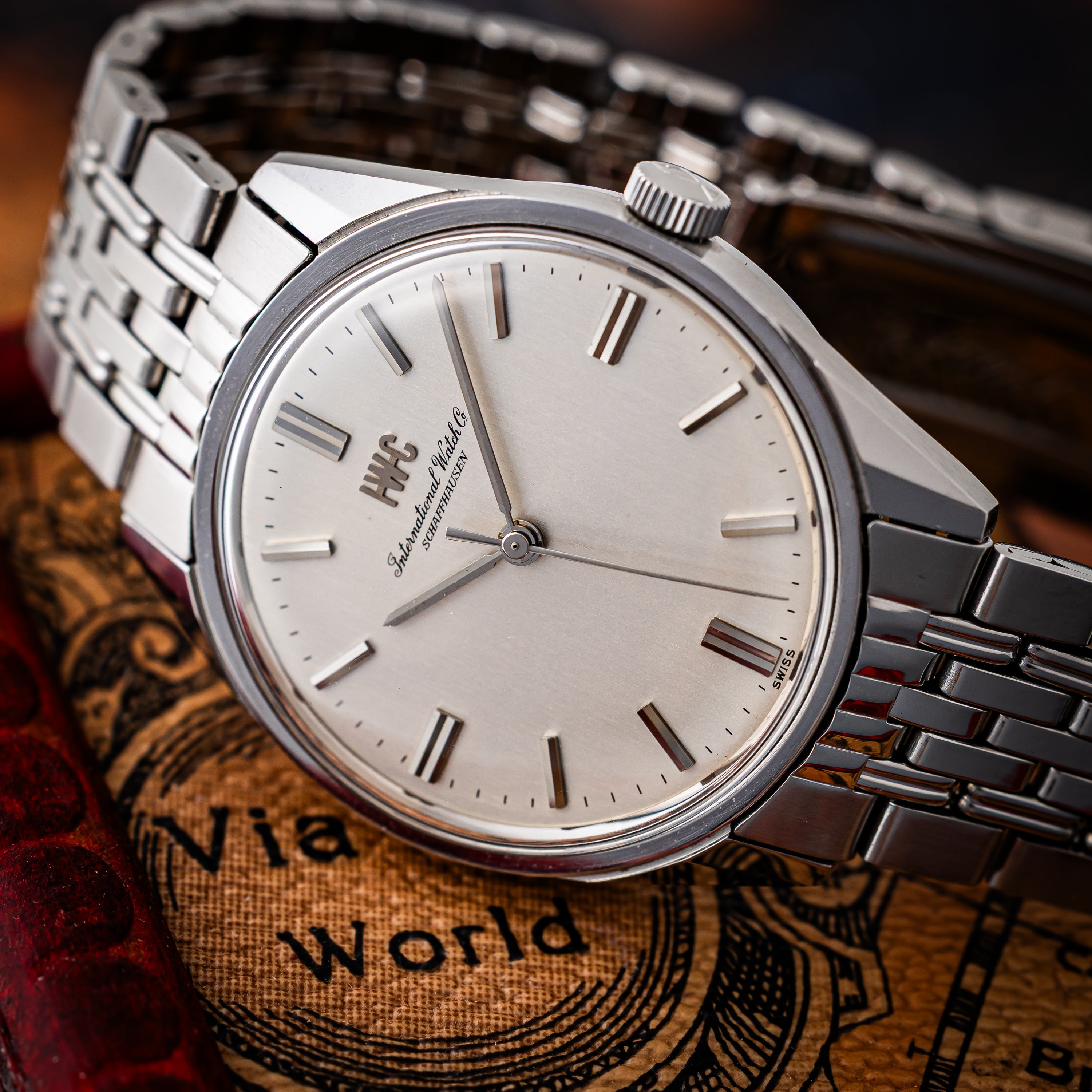 IWC ラウンド 1970年製(昭和45年製) Cal.89 手巻き 箱ギャラ R810 純正ブレス