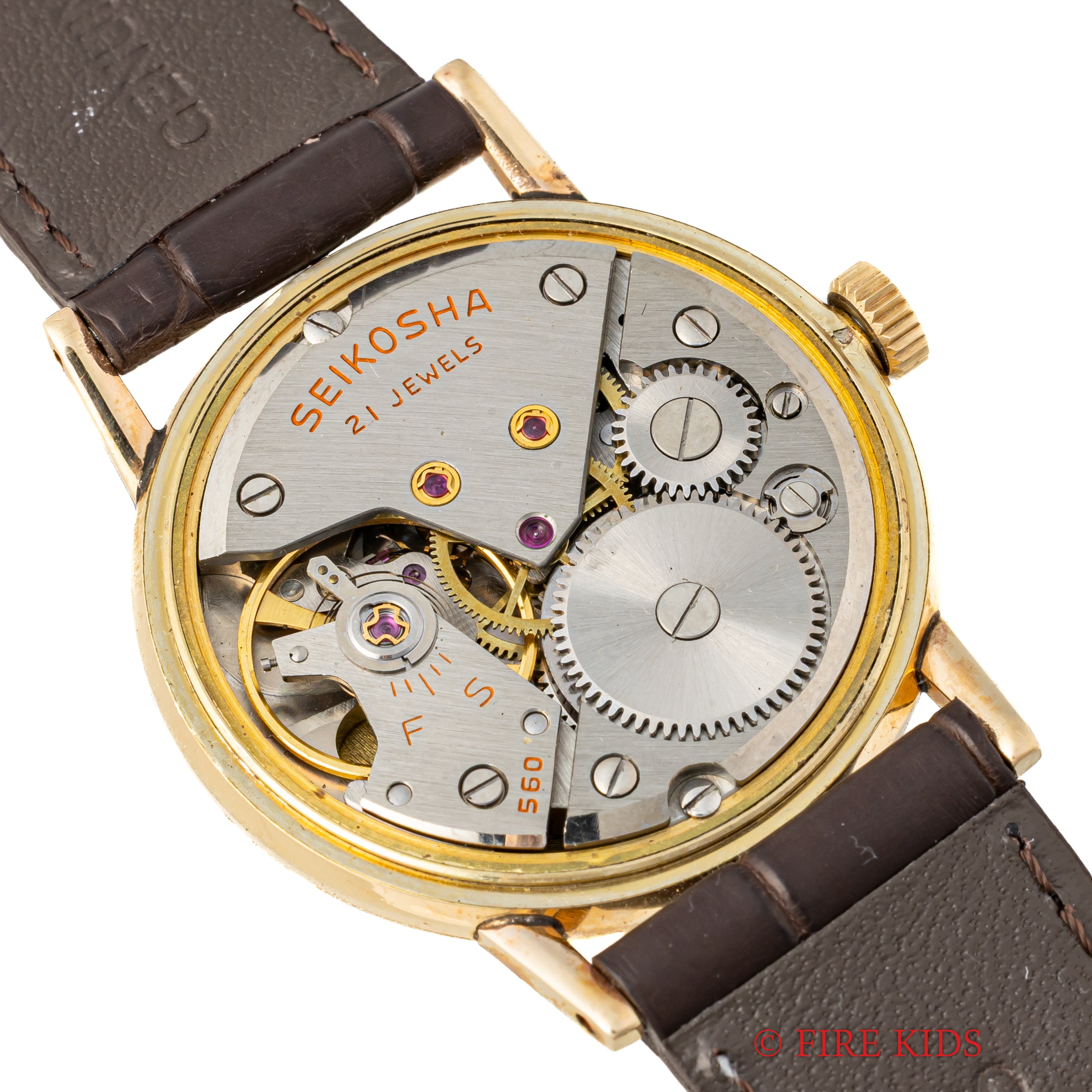 セイコー クロノス 1959年製 21石手巻 14KGF 手巻き