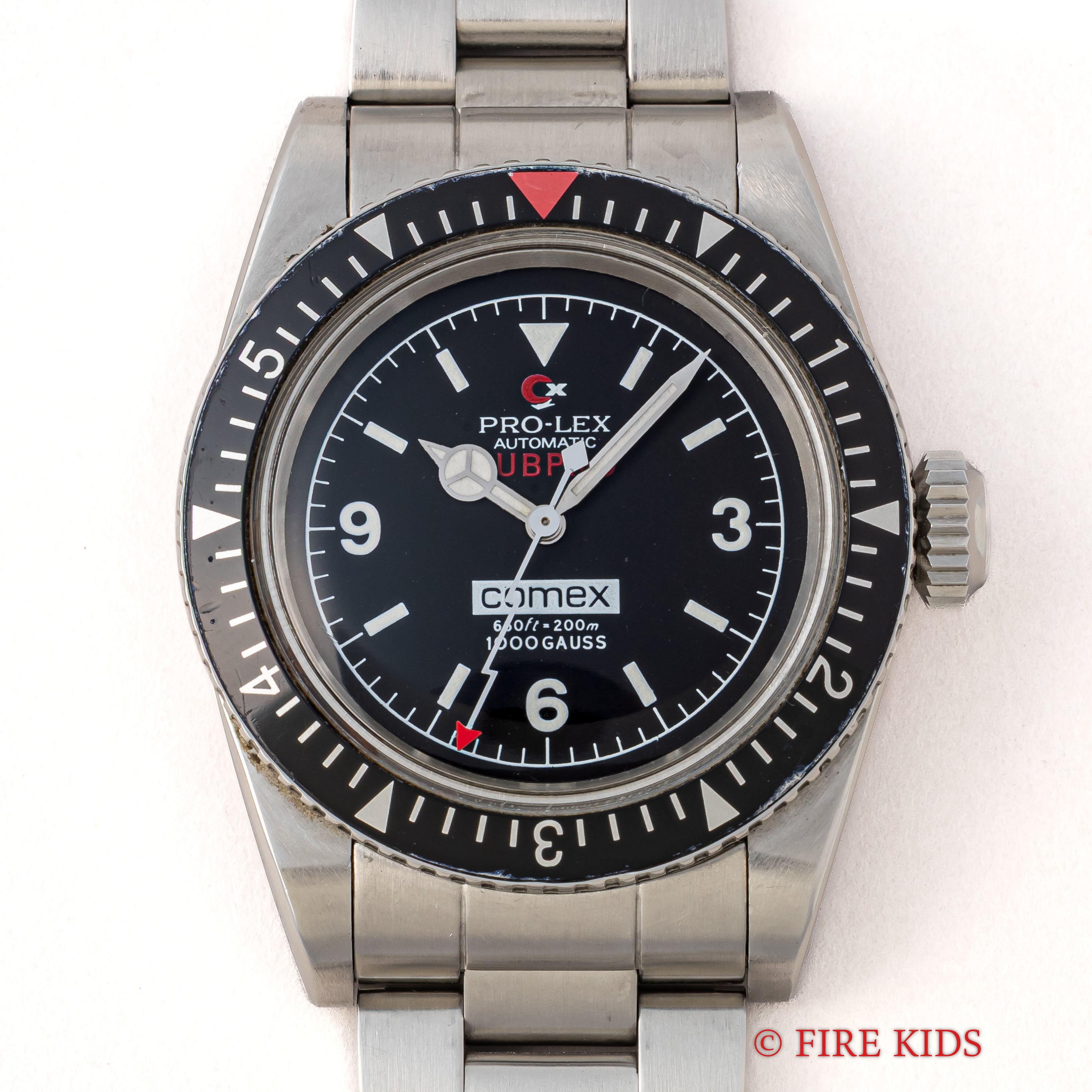 PRO-LEX SUBPRO COMEX2000 稲妻針 耐磁ケース 2000年代製 自動巻 箱・ギャラ付