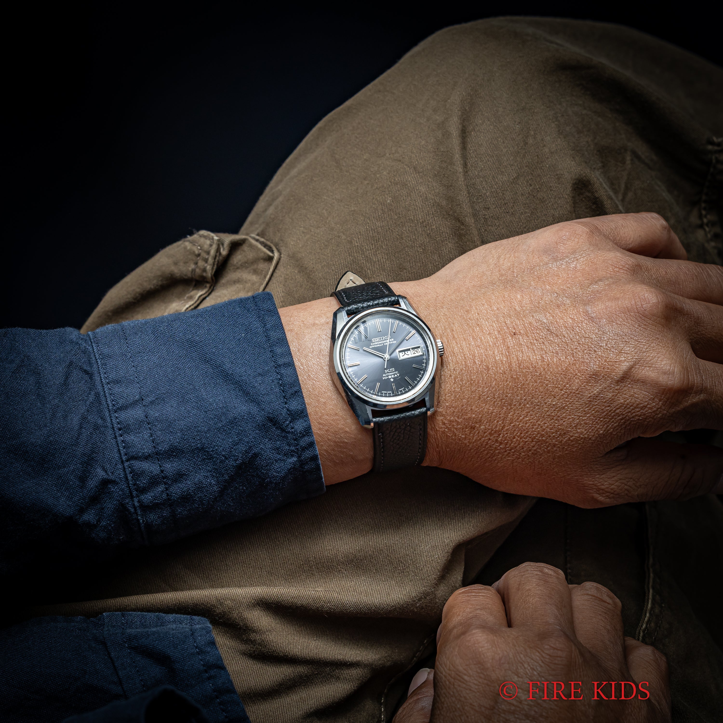 キングセイコー クロノメーター デイデイト 1970年製(昭和45年製) 自動巻き 56KS グレーダイヤル