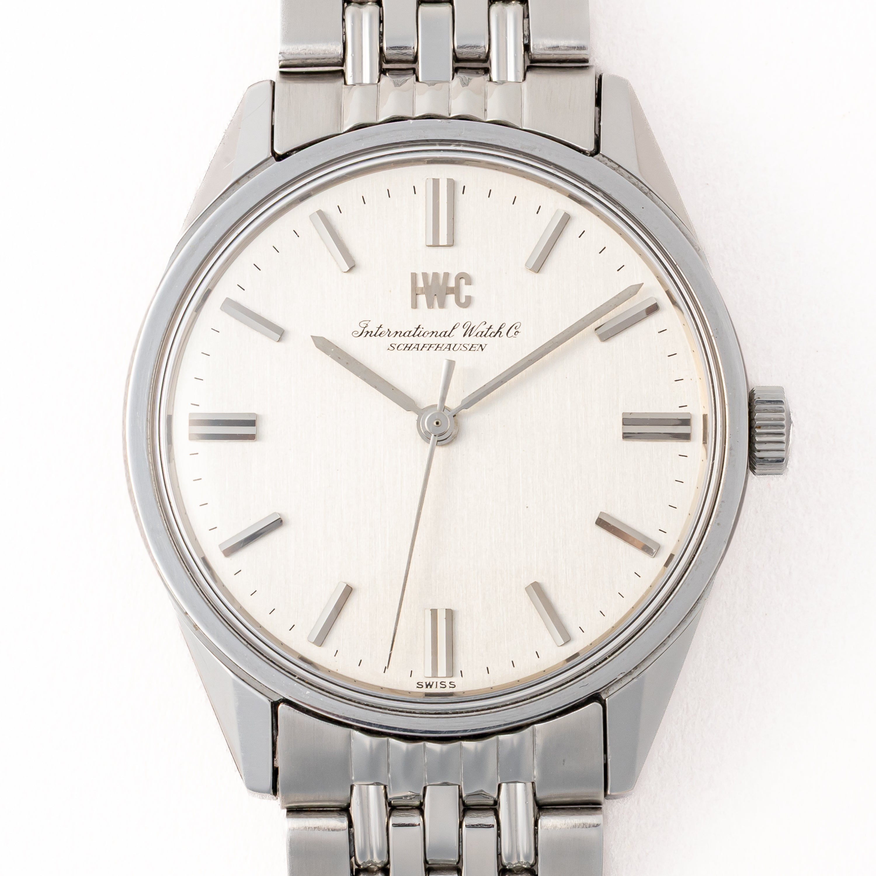 IWC ラウンド 1970年製(昭和45年製) Cal.89 手巻き 箱ギャラ R810 純正ブレス