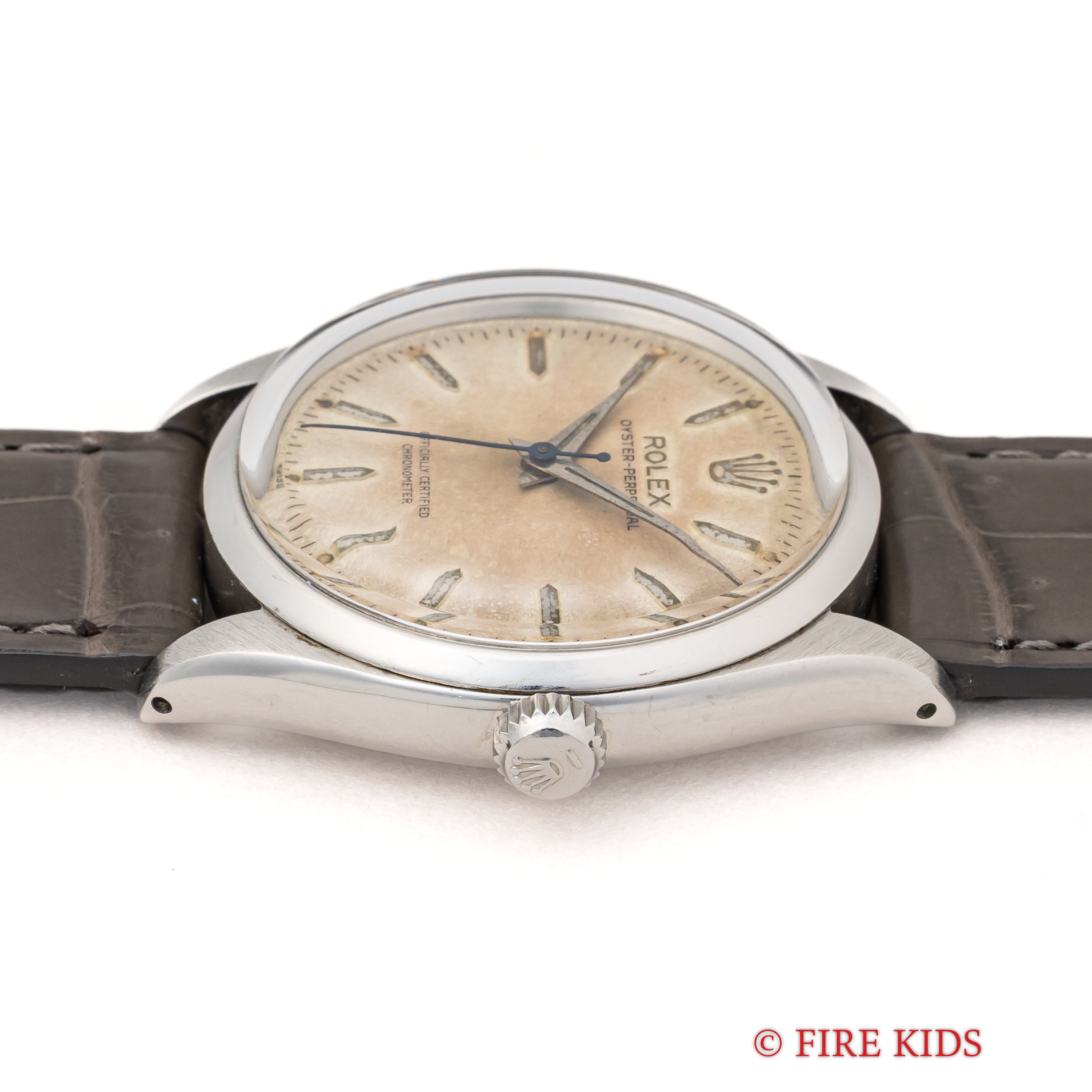 ロレックス オイスターパーペチュアル 1956年製 Ref.6564 自動巻き Cal.1030 パティーナダイヤル