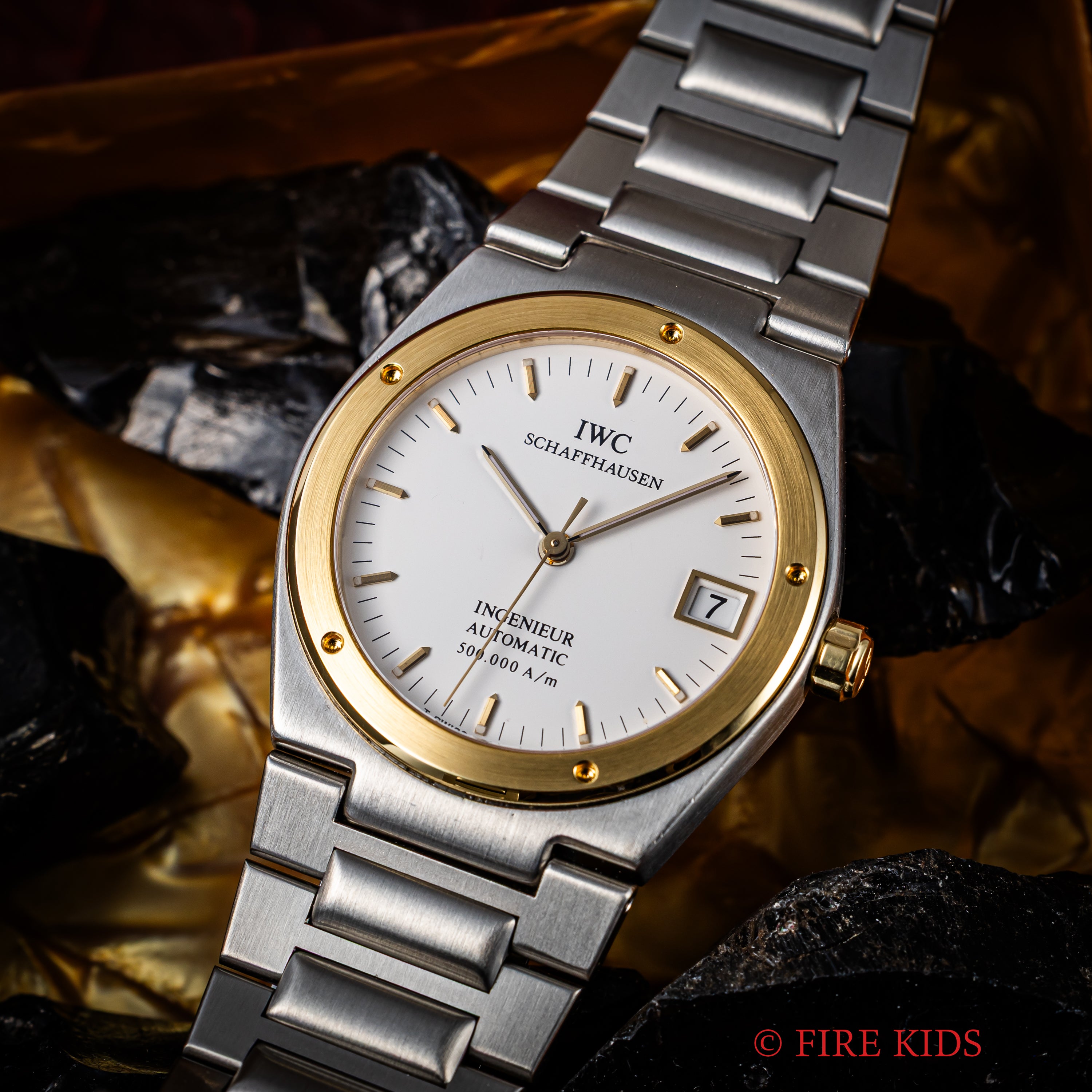 ナビゲーター  アイシービーエム IWC インヂュニア 1992年製 Ref.3508 コンビ ジェンタデザイン 耐磁