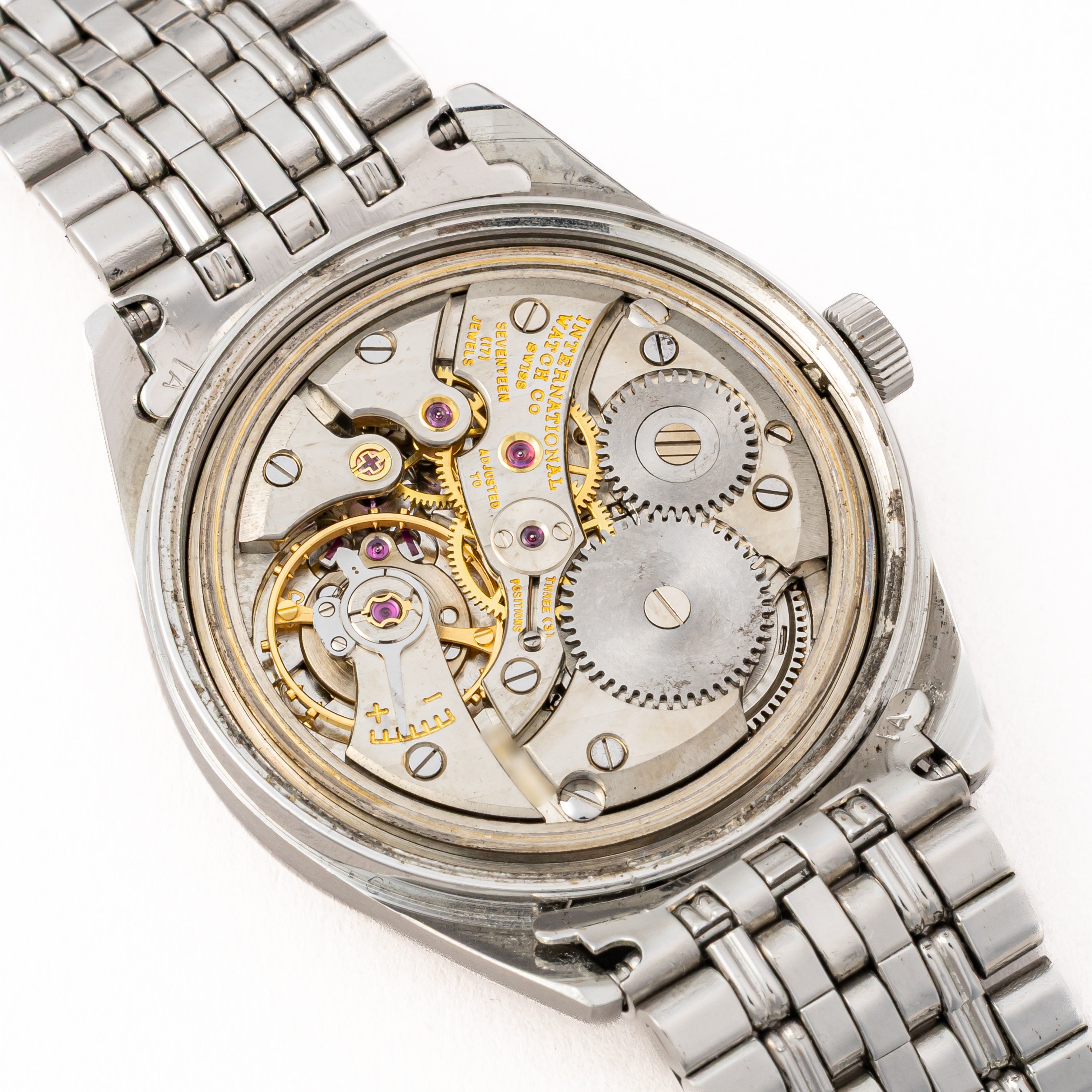 IWC ラウンド 1970年製(昭和45年製) Cal.89 手巻き 箱ギャラ R810 純正ブレス