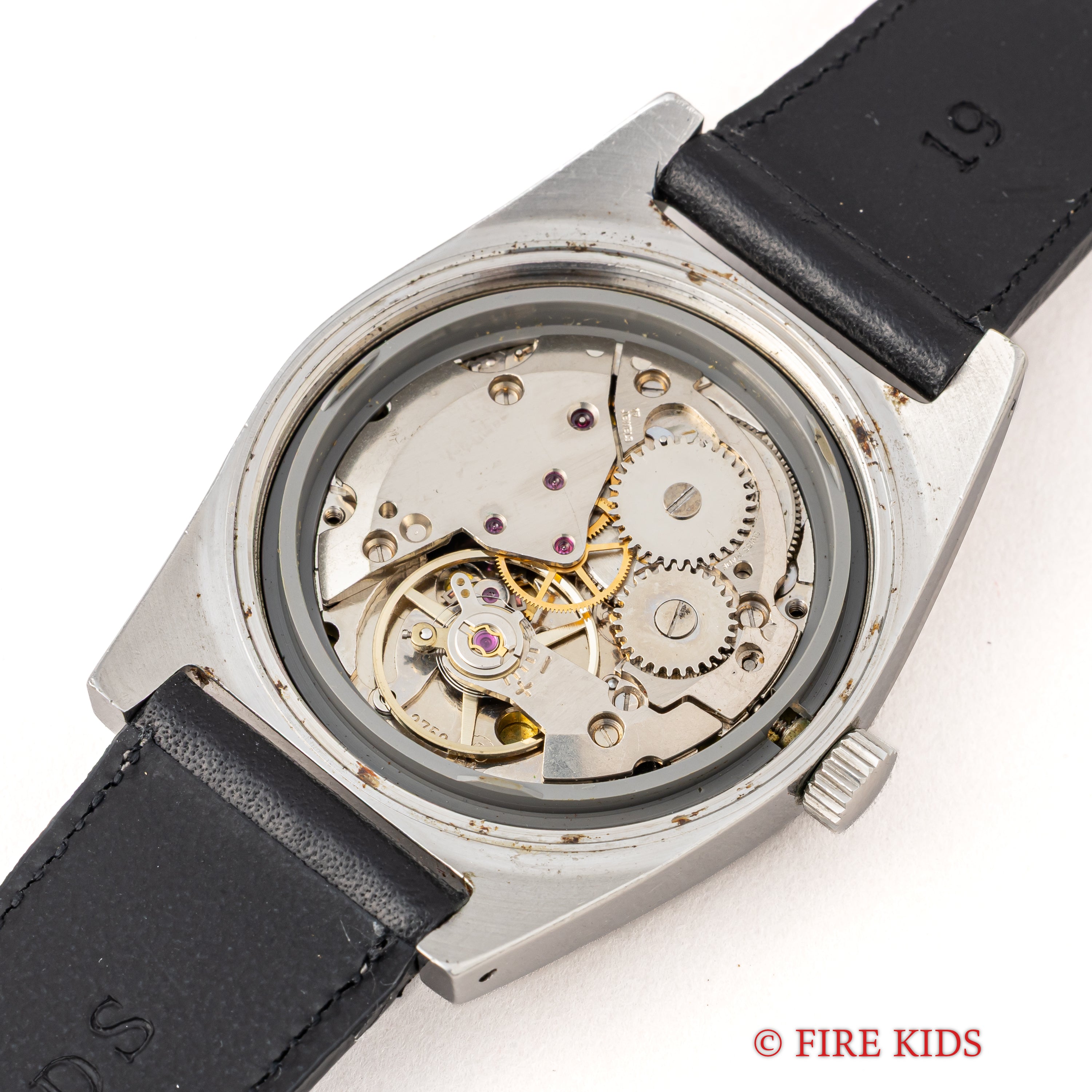 キャンディーノ スウェーデン軍軍用時計 スリークラウンズ 1970年代製 スイス製 ハック付き