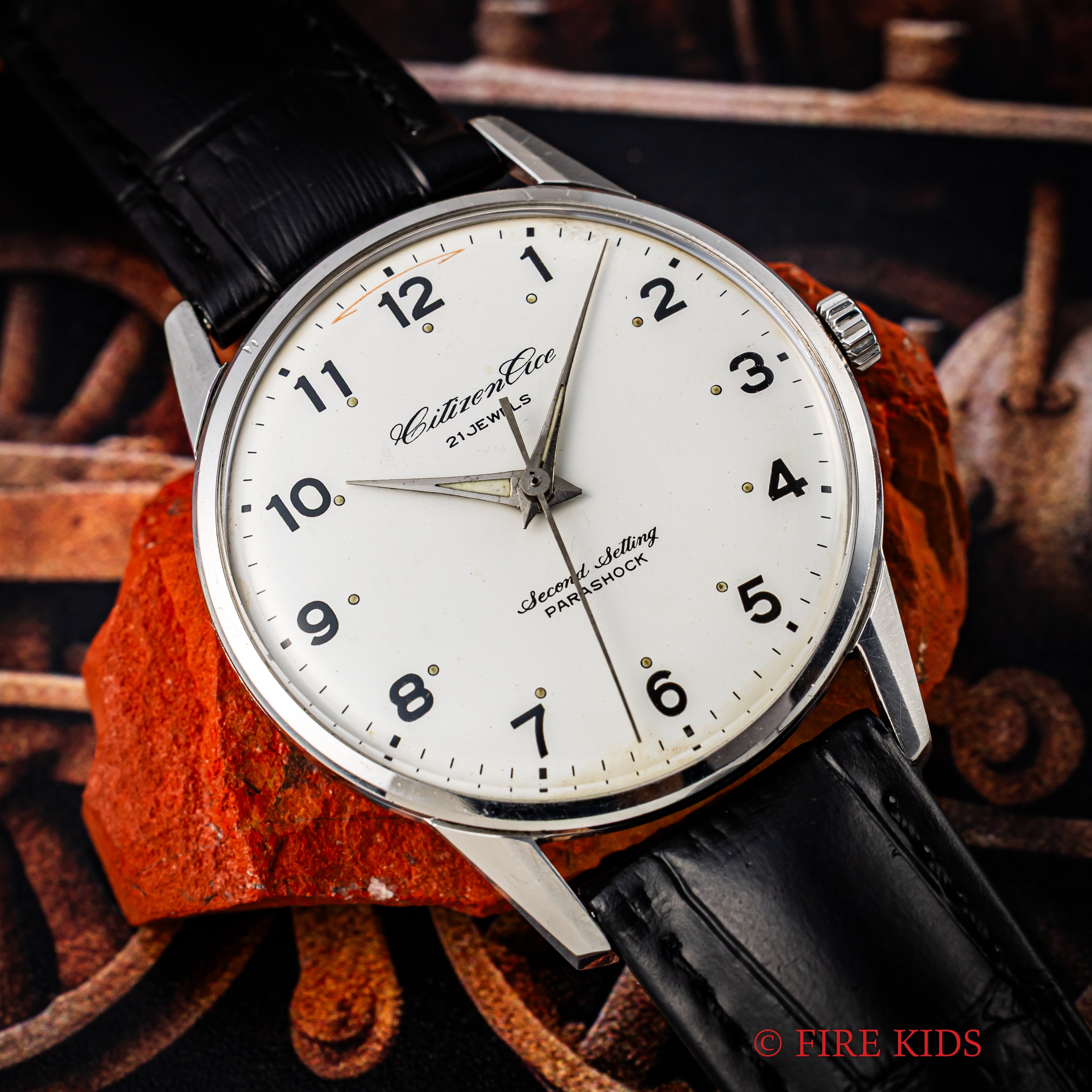 シチズン エース 国鉄 1966年製 鹿児島鉄道管理局 手巻き 鉄道時計 秒針規制機能付き