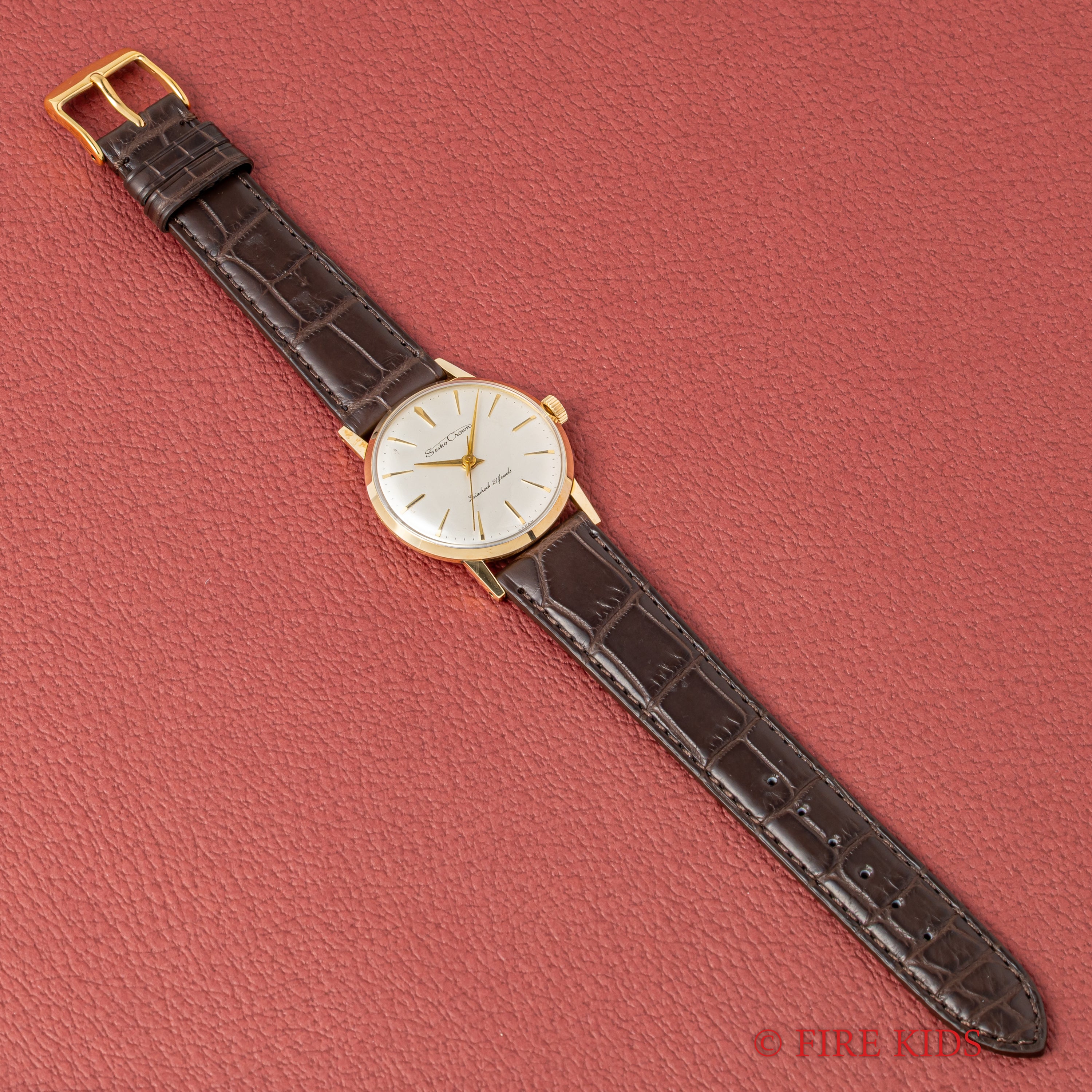 セイコー クロノス 1959年製 21石手巻 14KGF 手巻き