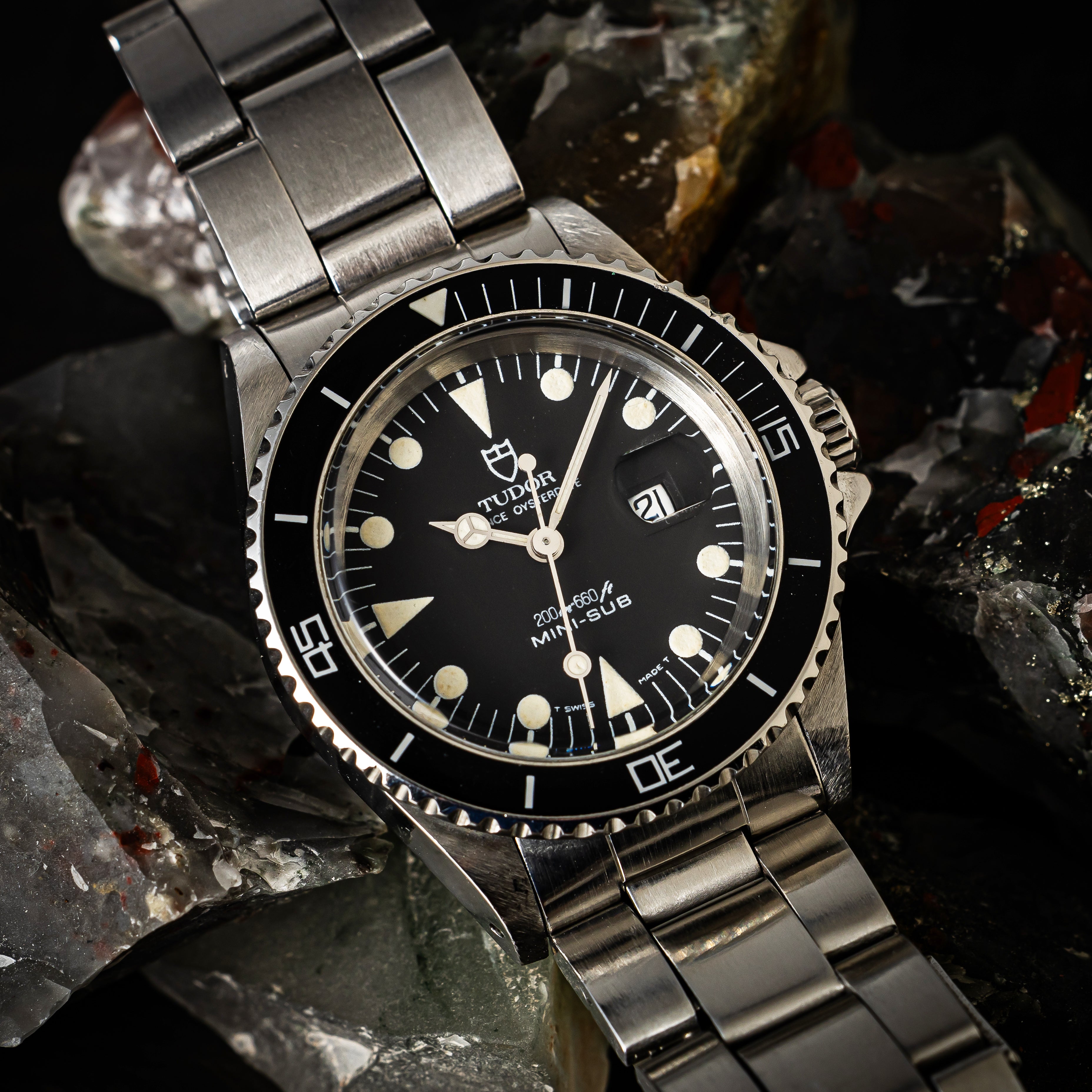 チューダー ミニサブ 1990年製 Ref.73090 ブラックダイヤル