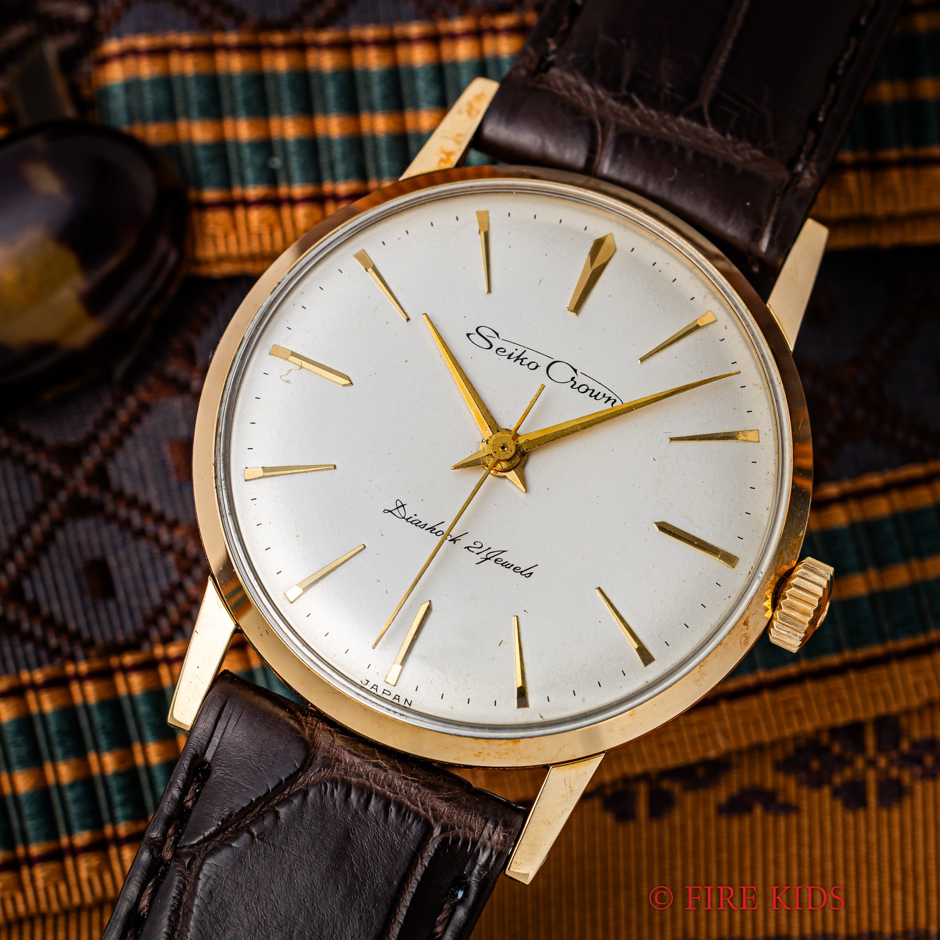 セイコー クロノス 1959年製 21石手巻 14KGF 手巻き