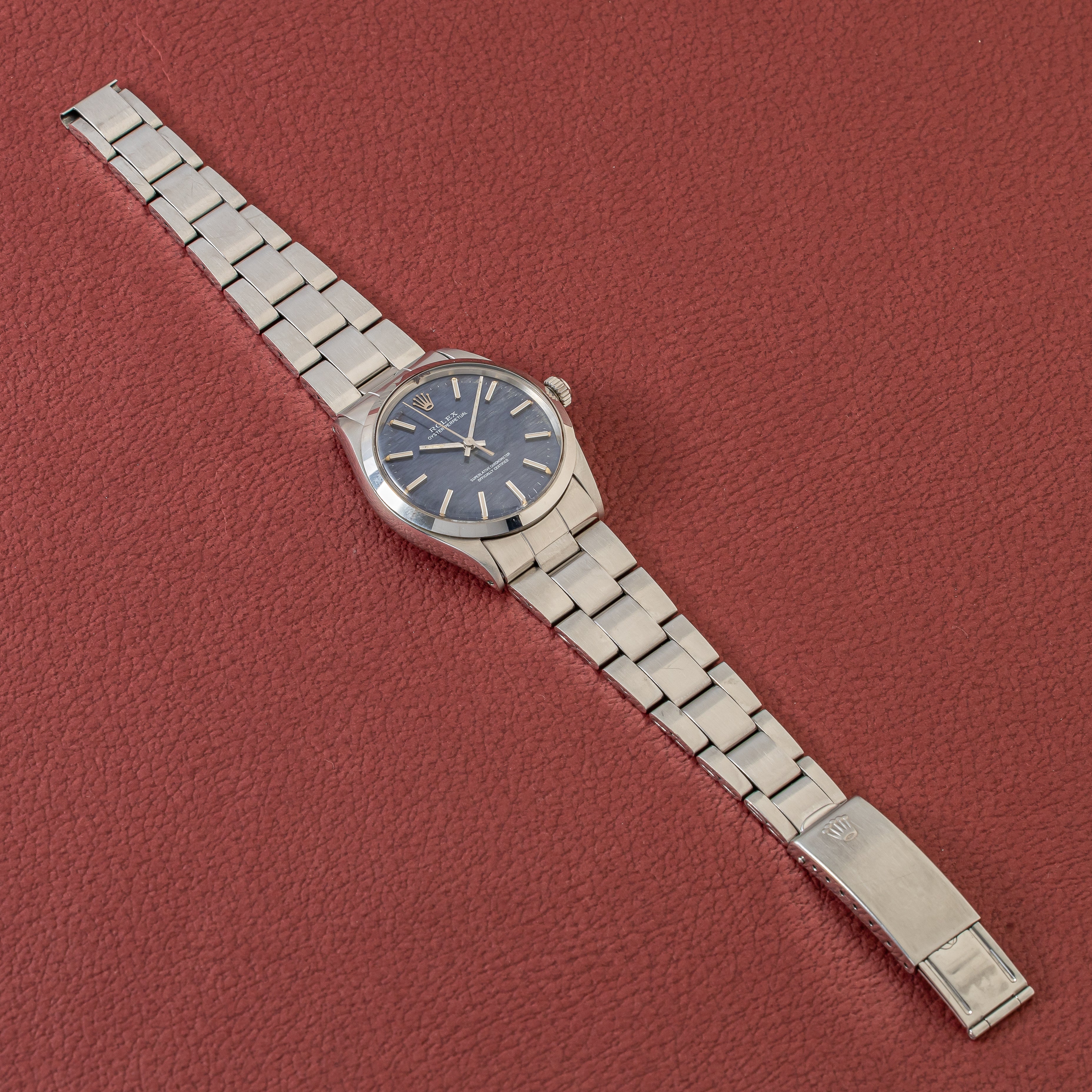 ロレックス オイスターパーペチュアル 1969年製 Ref.1002 ブルーブリックダイヤル