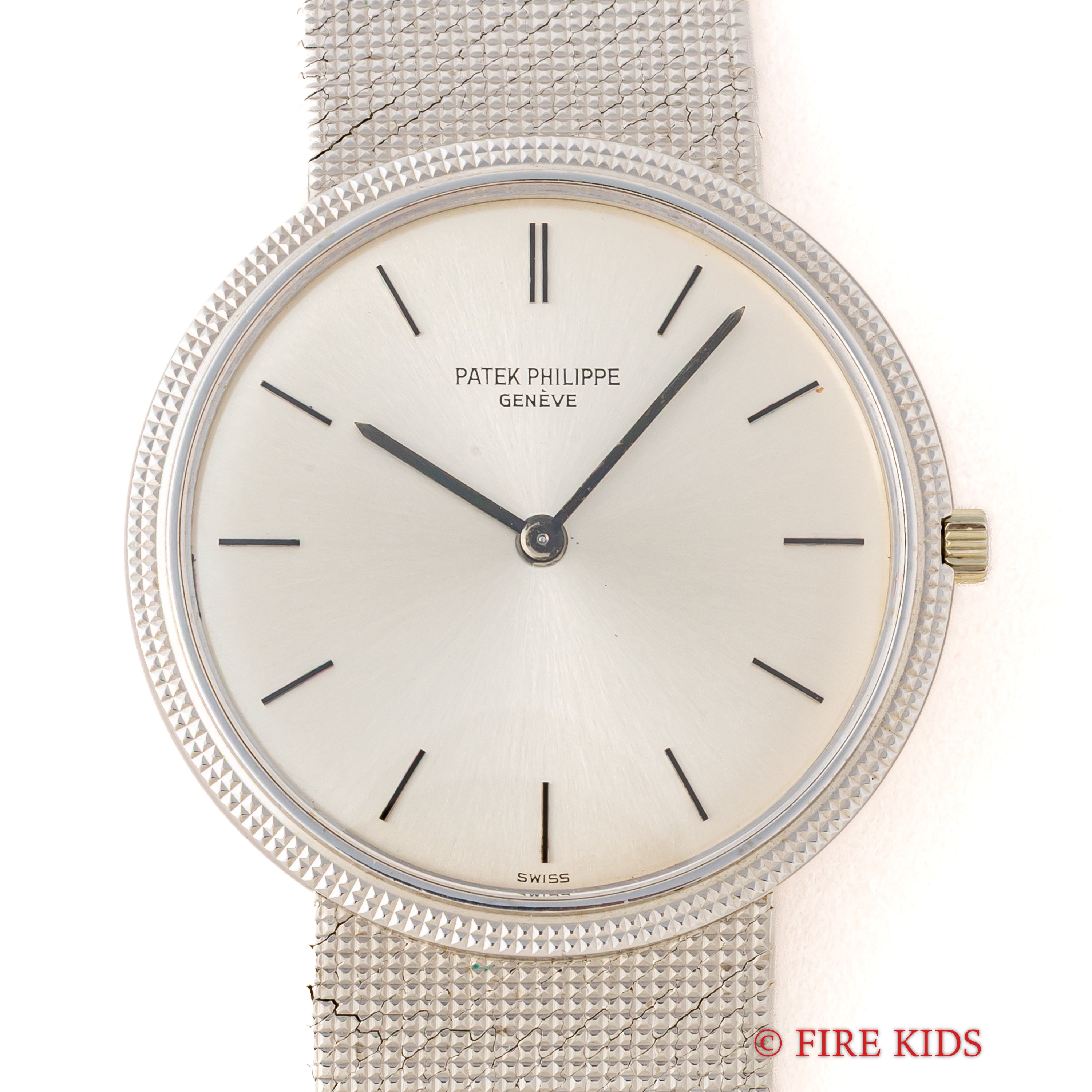 パテック・フィリップ カラトラバ 1970年製(昭和45年製)Ref.3520 10 18KWG 純正ブレス アーカイブ付き