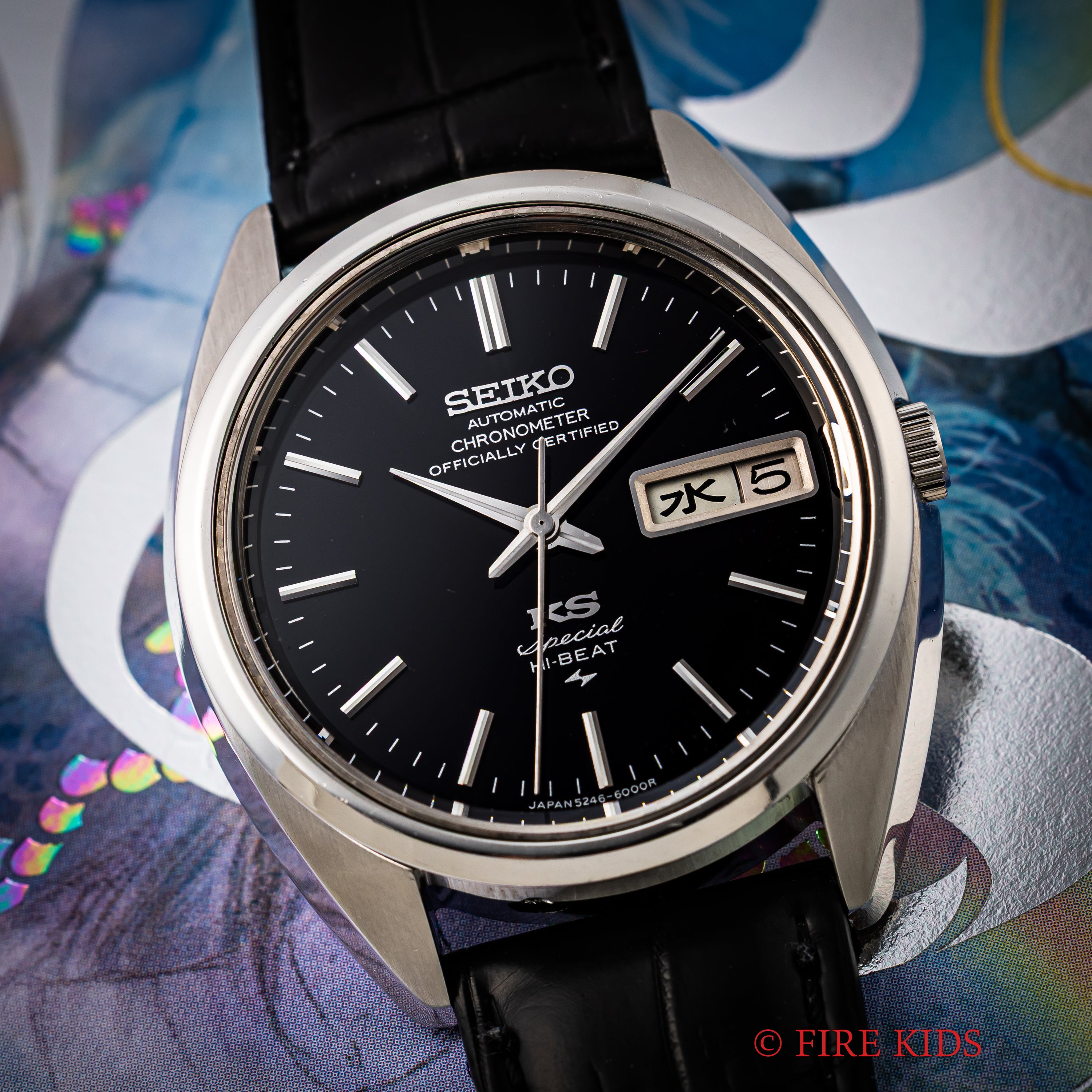 キングセイコー クロノメーター スペシャル 1971年製 ダークブルーダイヤル Ref.5246-6000 52KS ハイビート自動巻き