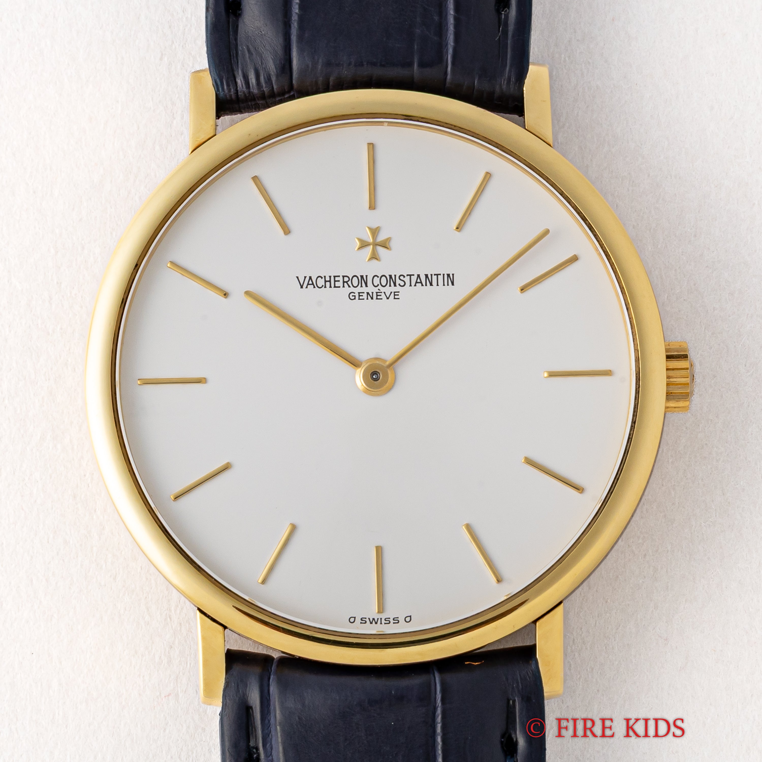 ヴァシュロン・コンスタンタン 18金無垢薄型ラウンドケース 1990年代製 手巻き Cal.1132-1 Ref.31039 純正金無垢尾錠付き