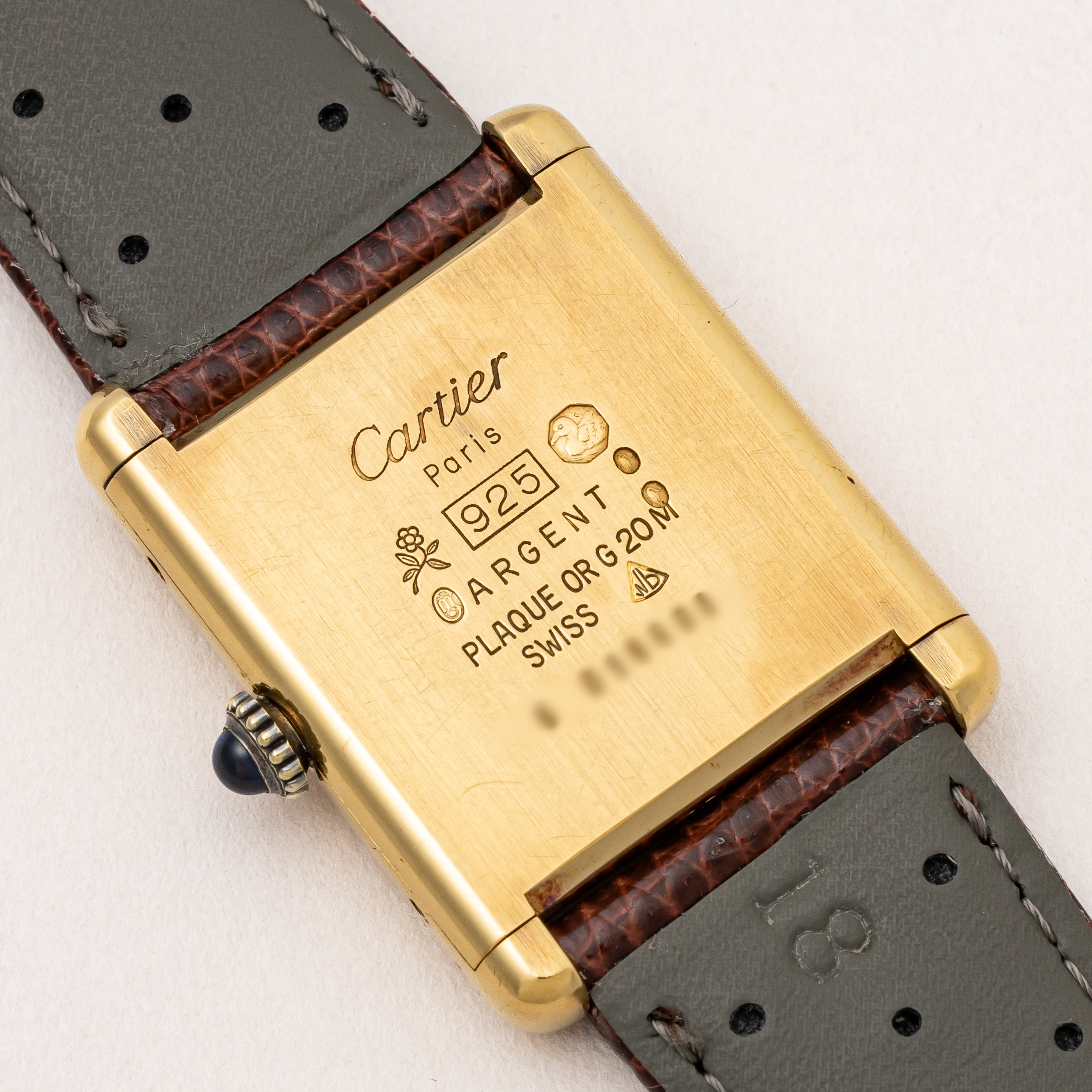 カルティエ マストタンク LM 1980年代製 アイボリーローマンダイヤル