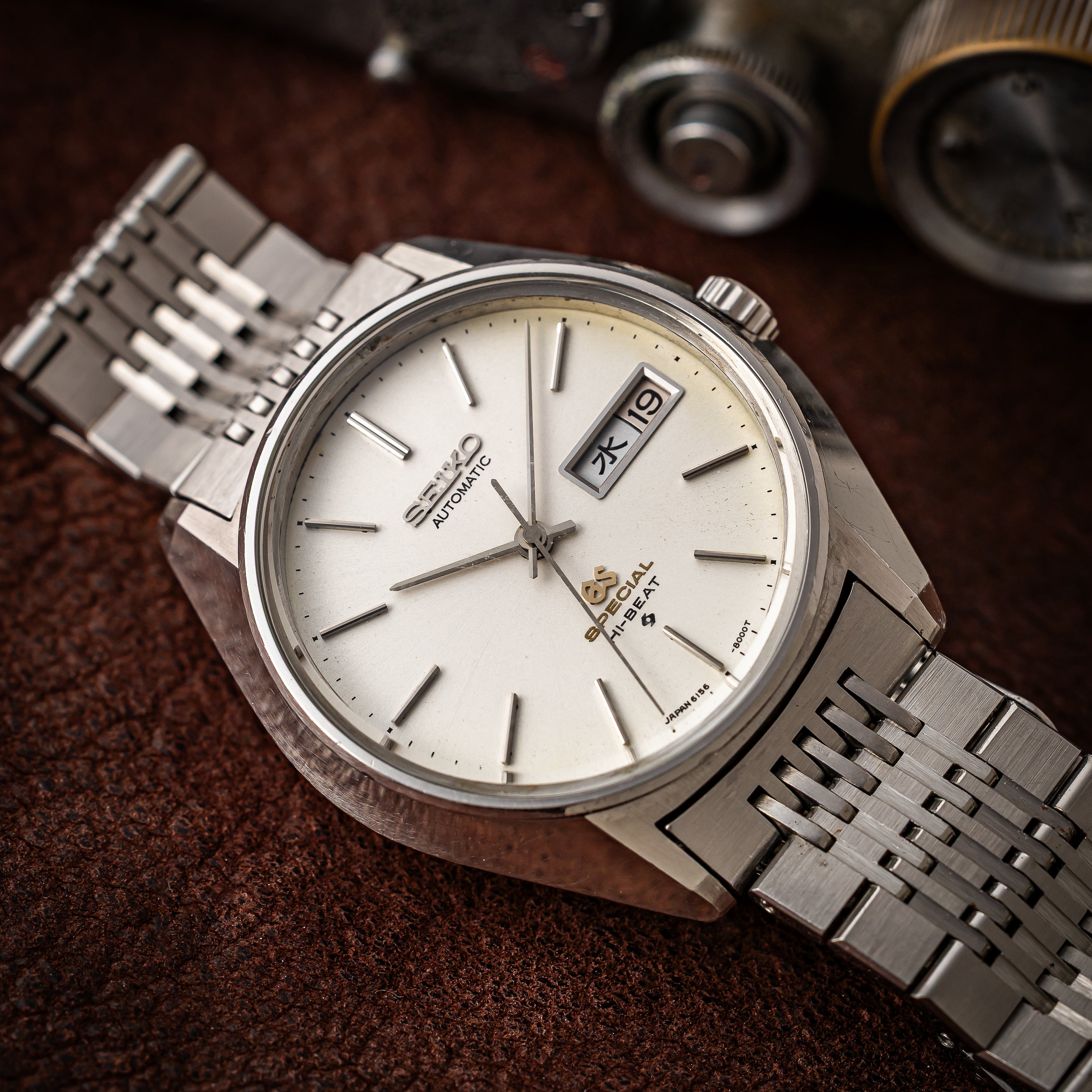 グランドセイコー スペシャル 1971年製 Ref.6156-8000 10振動自動巻き 61GSSP 純正GSブレス
