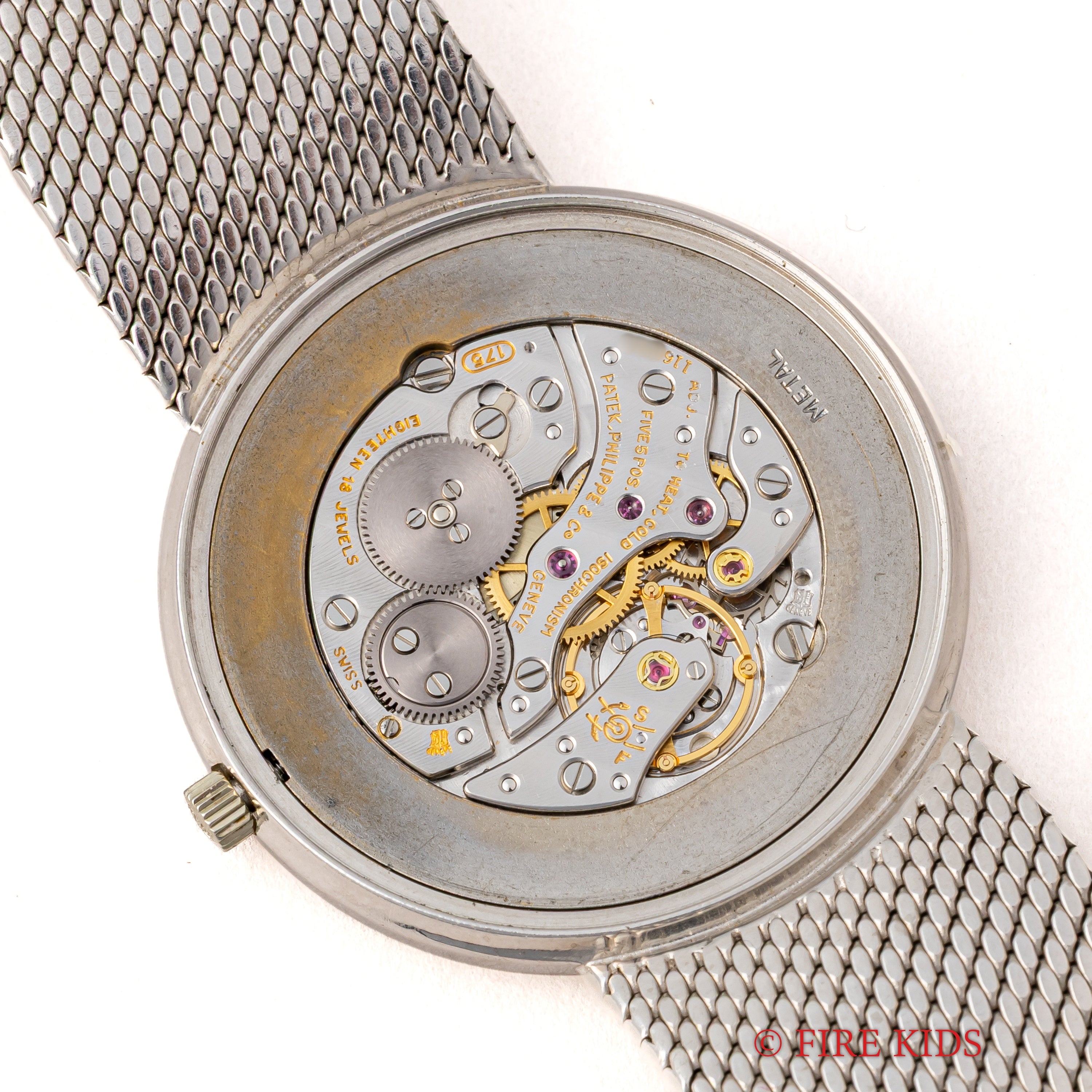 パテック・フィリップ カラトラバ 1970年製(昭和45年製)Ref.3520 10 18KWG 純正ブレス アーカイブ付き