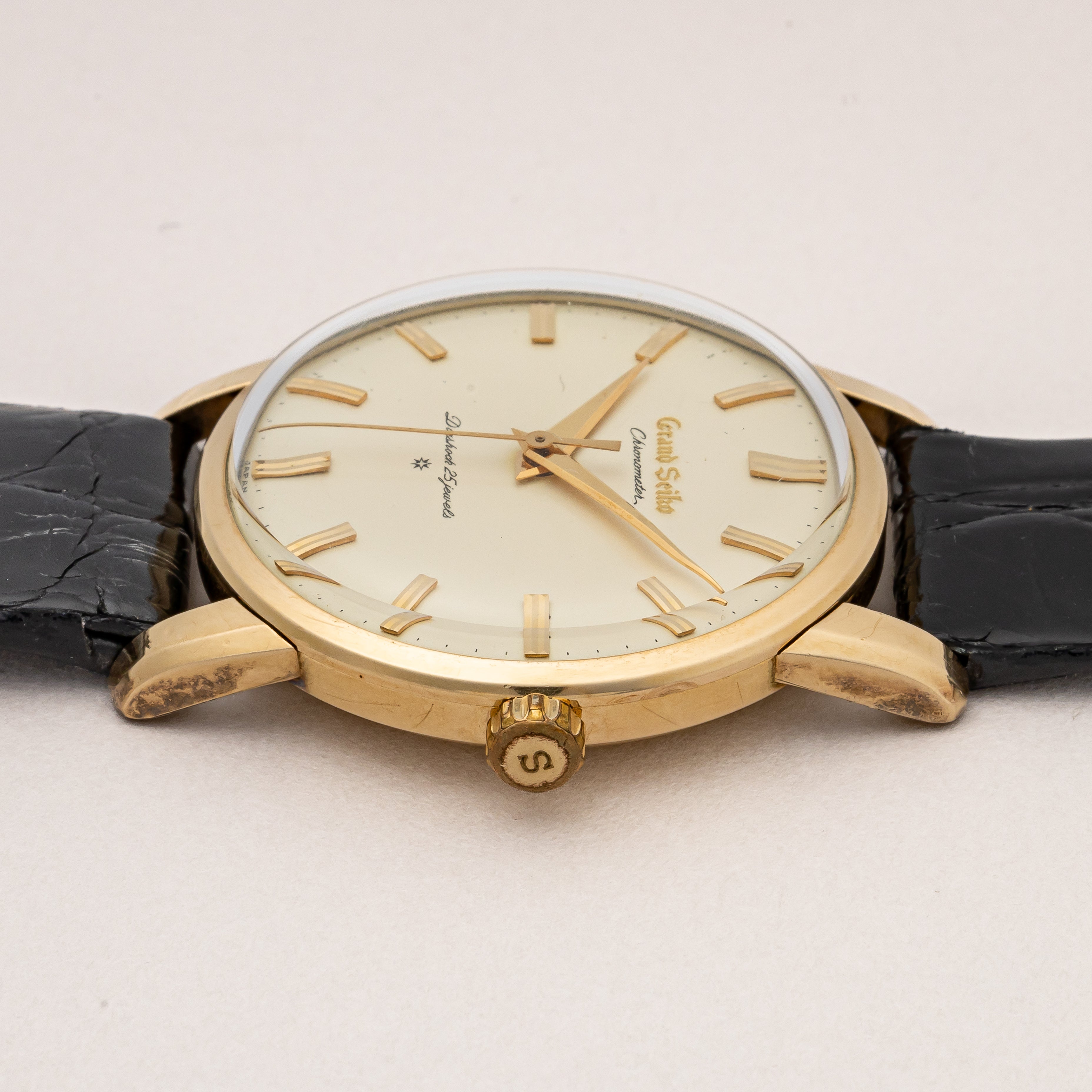 グランドセイコー ファーストモデル 1963年製 Ref.J14070GS アップライトロゴ 純正尾錠付き