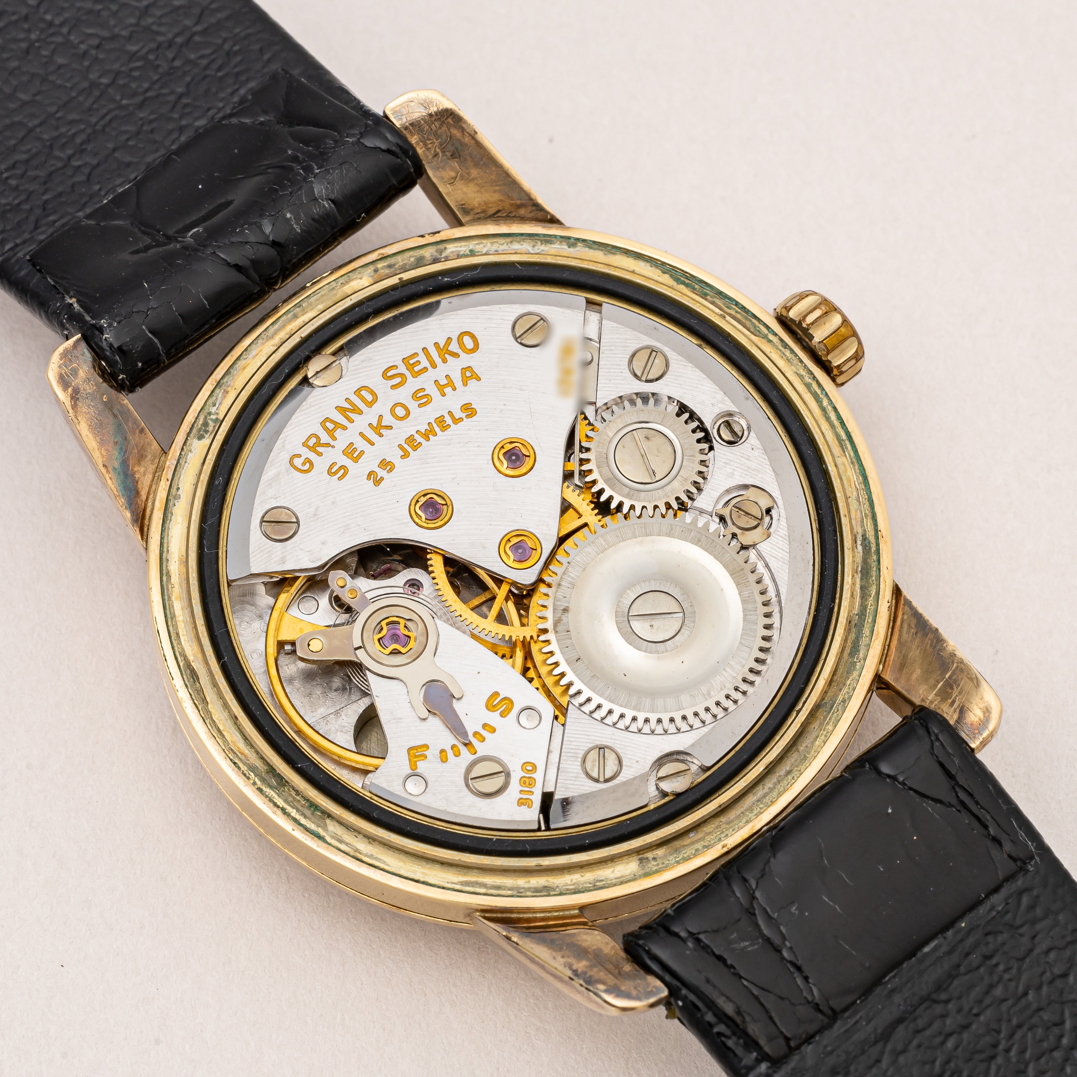 グランドセイコー ファーストモデル 1963年製 Ref.J14070GS アップライトロゴ 純正尾錠付き