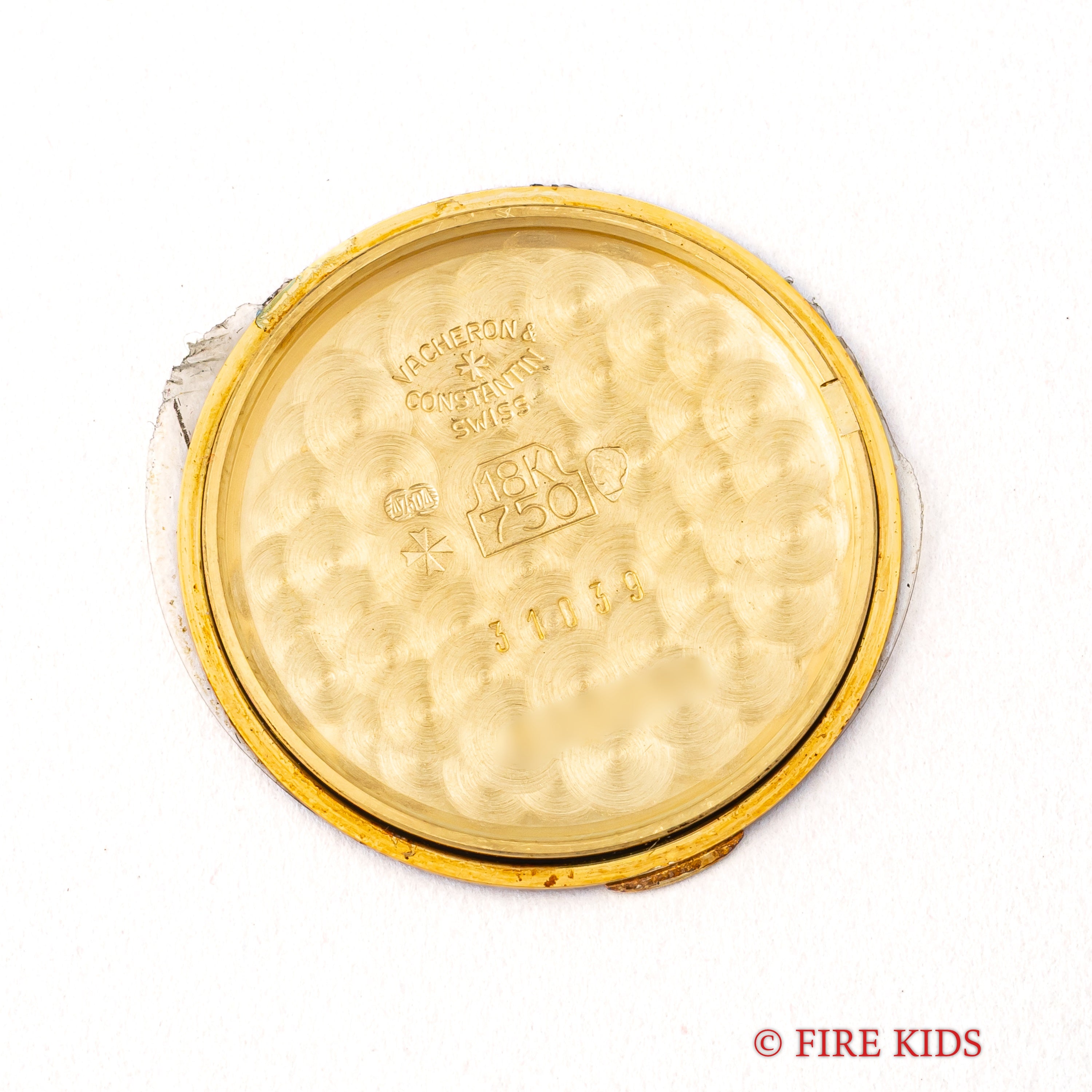 ヴァシュロン・コンスタンタン 18金無垢薄型ラウンドケース 1990年代製 手巻き Cal.1132-1 Ref.31039 純正金無垢尾錠付き