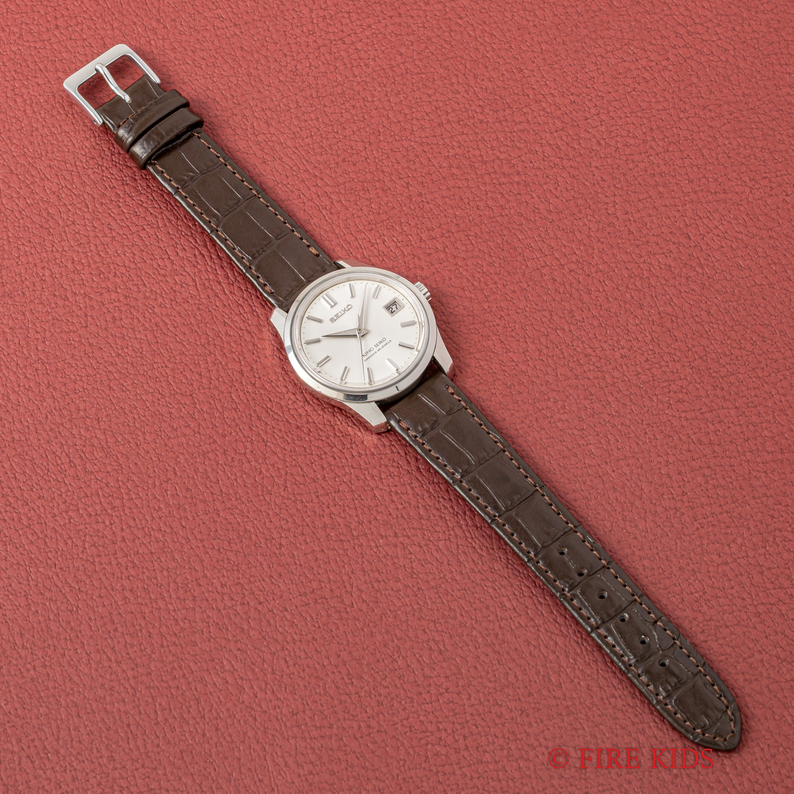 キングセイコー 1966年製 Ref.4402-8000 44KS前期型盾メダリオン シルバーダイヤル ロービート手巻き