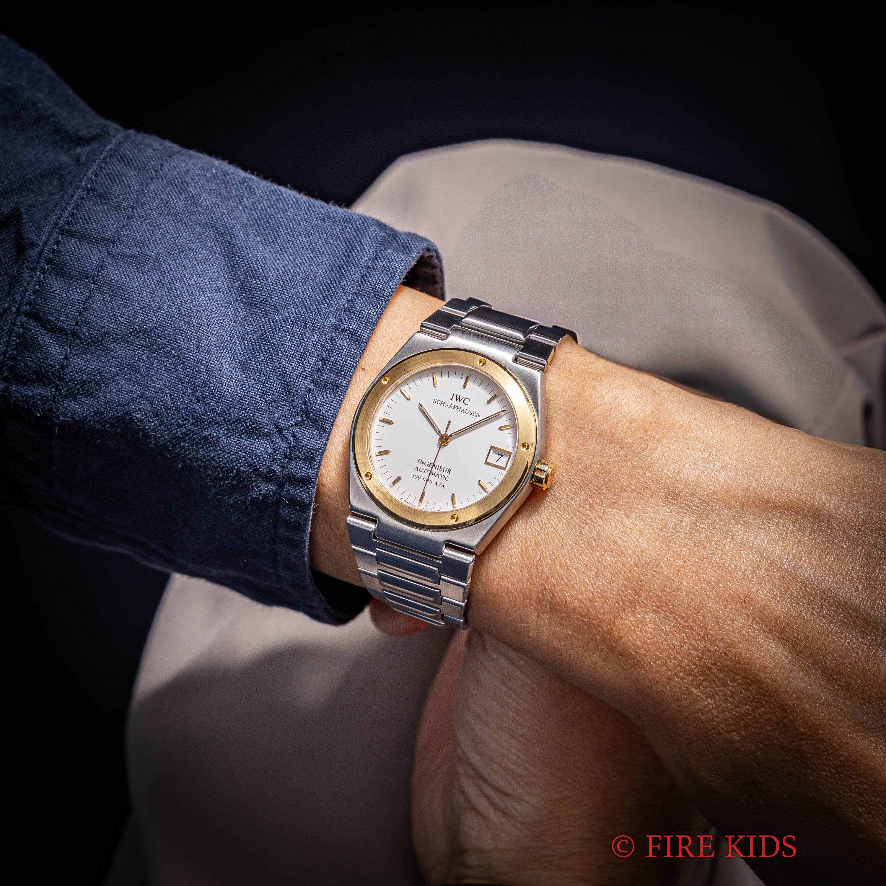 IWC インヂュニア 1992年製 Ref.3508 コンビ ジェンタデザイン 耐磁時計 自動巻きクロノメーター