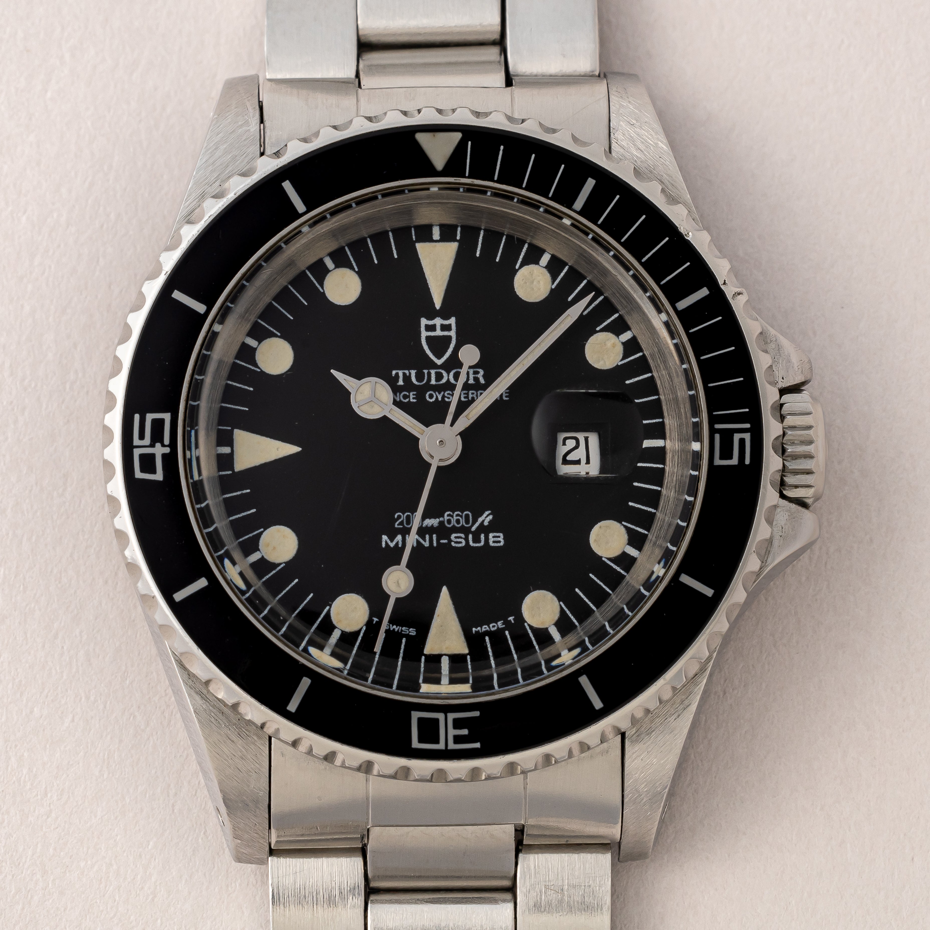 チューダー ミニサブ 1990年製 Ref.73090 ブラックダイヤル