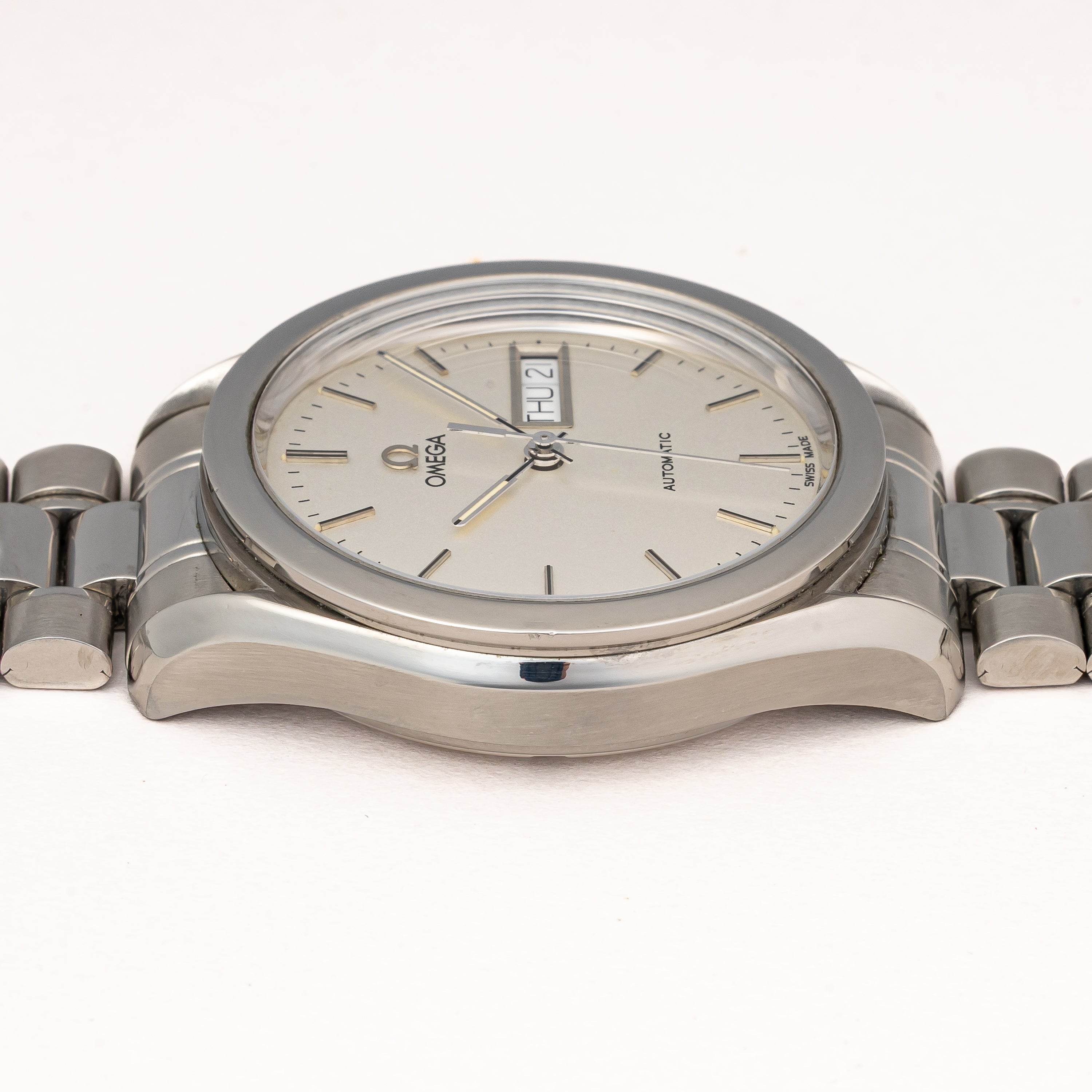 オメガ クラシック デイデイト 1995年~1997年製 シルバーダイヤル ブレス付き